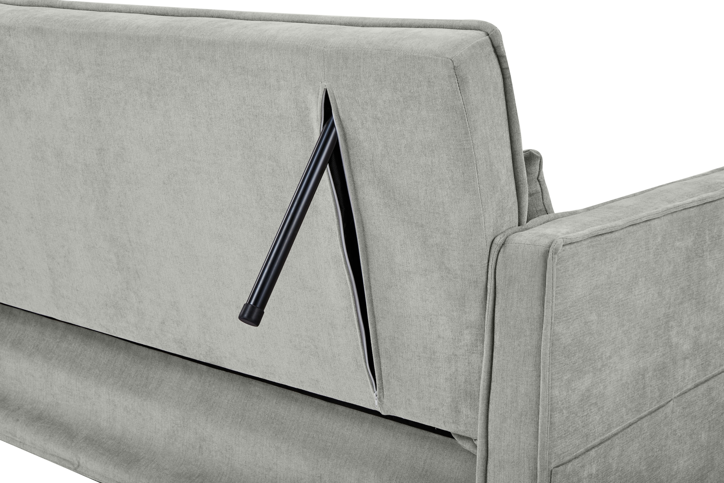 OTTO home Schlafsofa »STEFFO, 159 cm, 2-Sitzer, mit verstellbarer Rückenlehne« verstellbarer Rückenlehne, Klappmechanismus, Webstoff