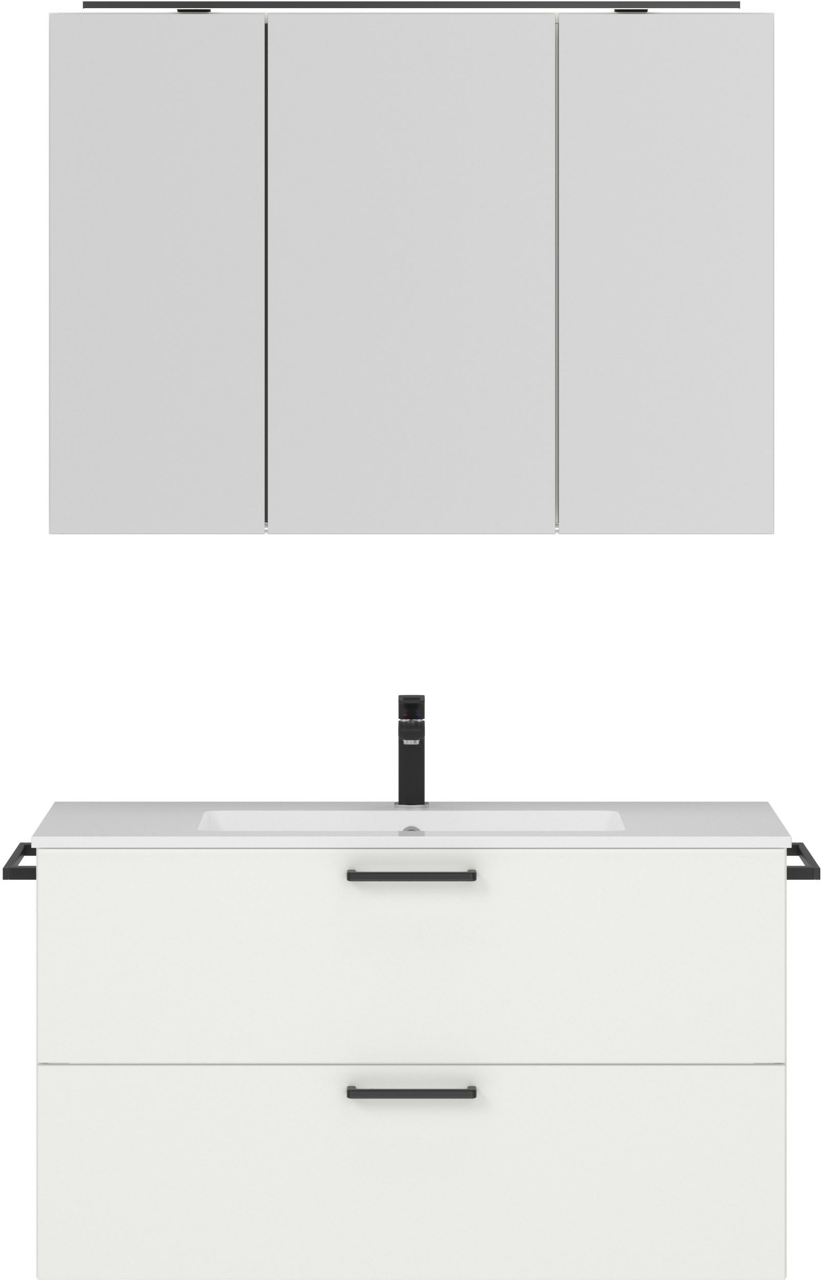 nobilia Badmöbel-Set "Tolvina" vormontiert, mit Soft-Close, 2 Stk. tlg. günstig online kaufen