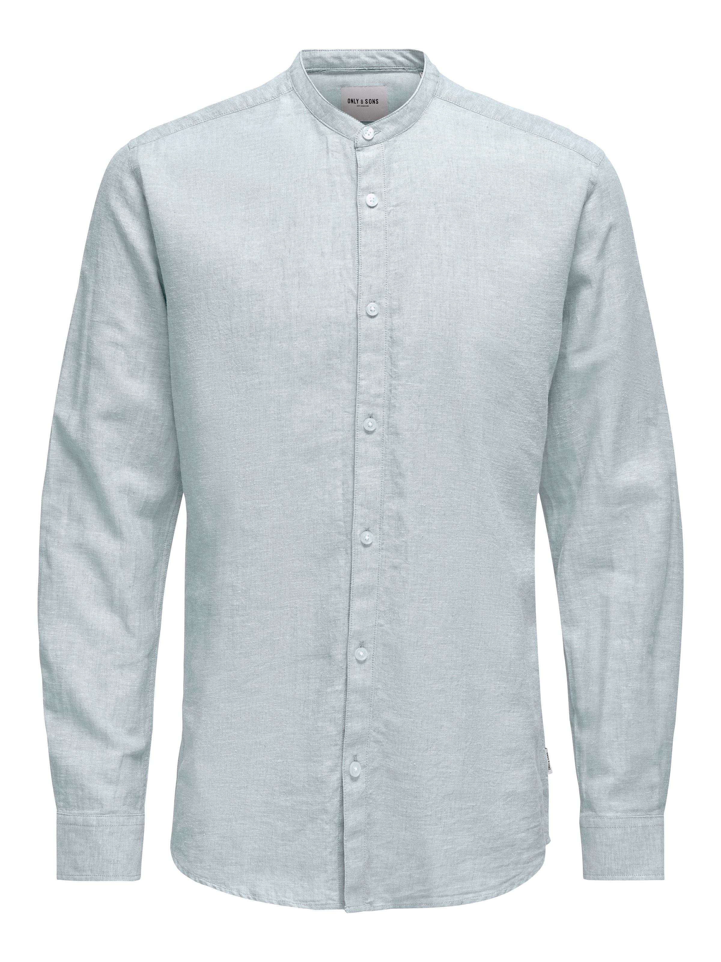 ONLY & SONS Langarmhemd »ONSCAIDEN LS SOLID LINEN MAO SHIRT NOOS«