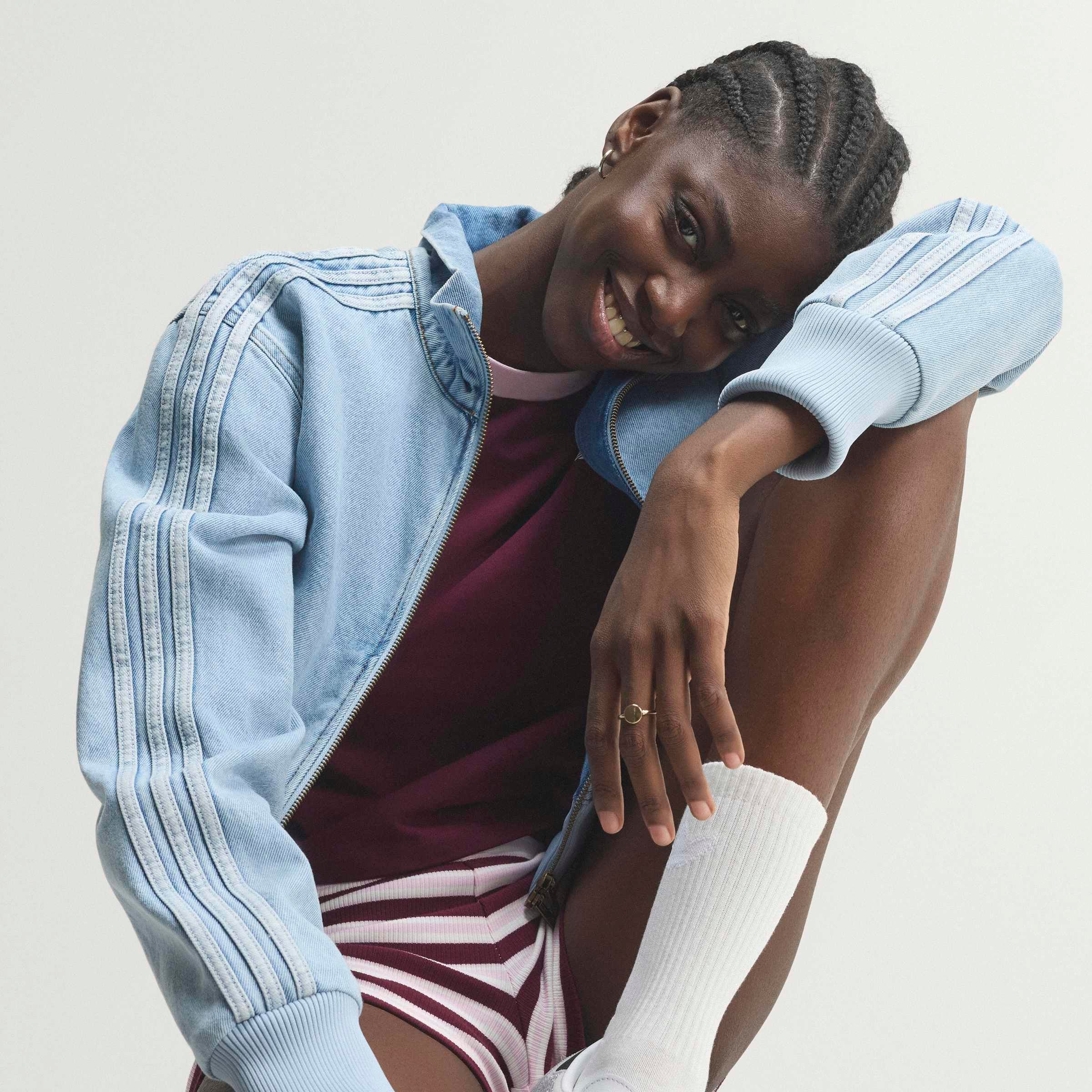 adidas Originals Jeansjacke »FIREBIRD DENIM TRACK«