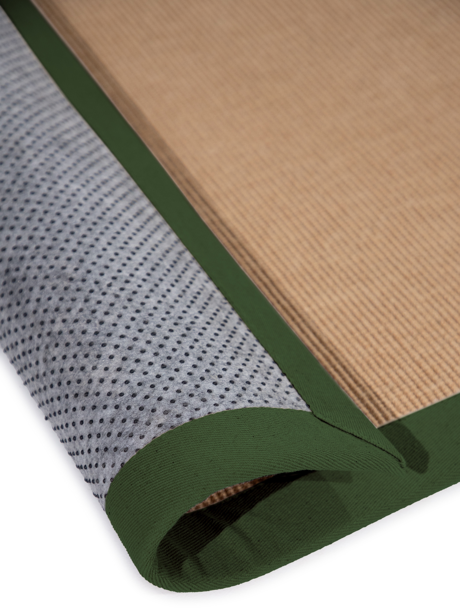 carpetfine Sisalteppich »Sisal«, rechteckig, 5 mm Höhe, mit farbiger Bordüre, Anti Rutsch Rückseite
