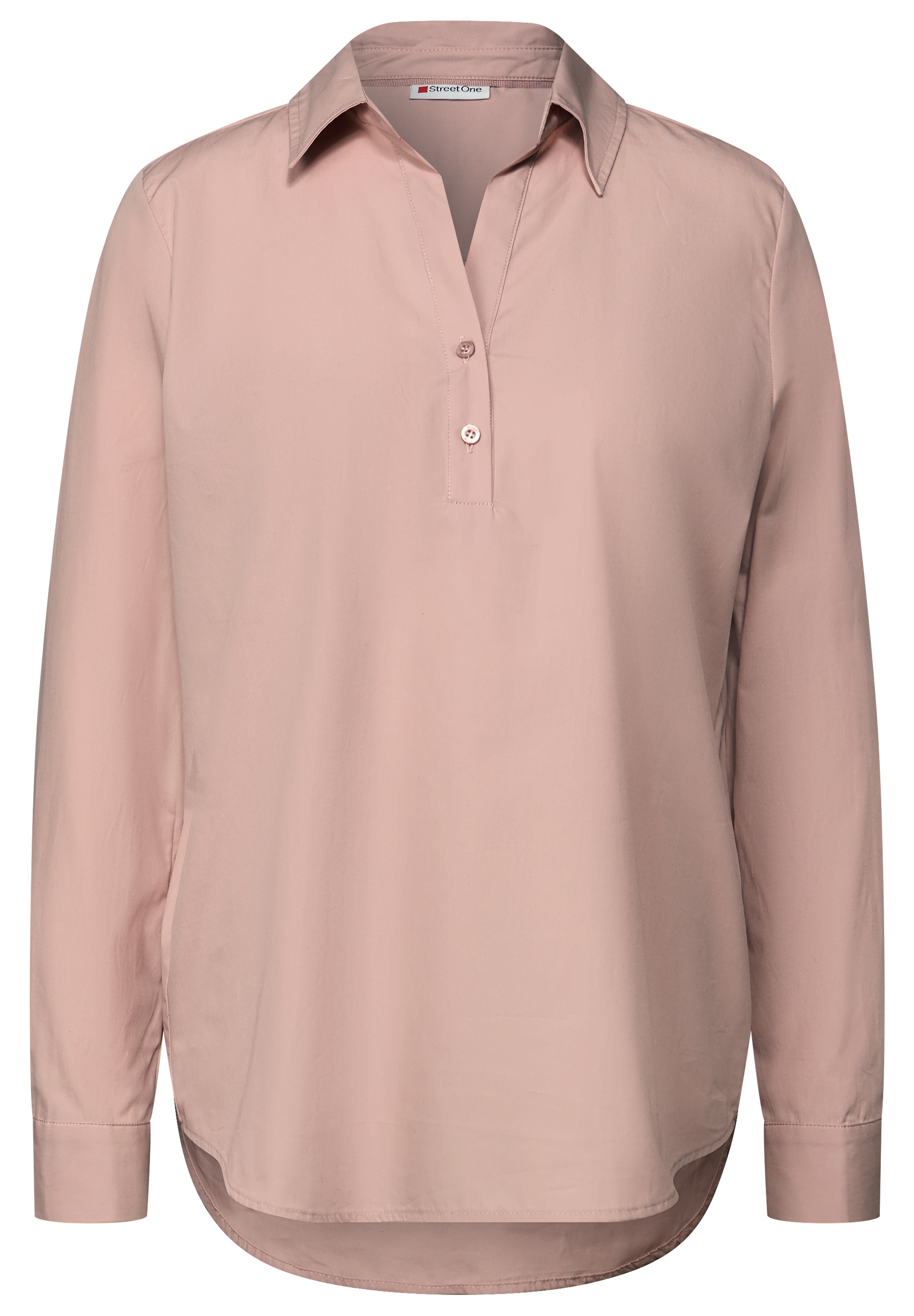 STREET ONE Hemdbluse aus reiner Baumwolle