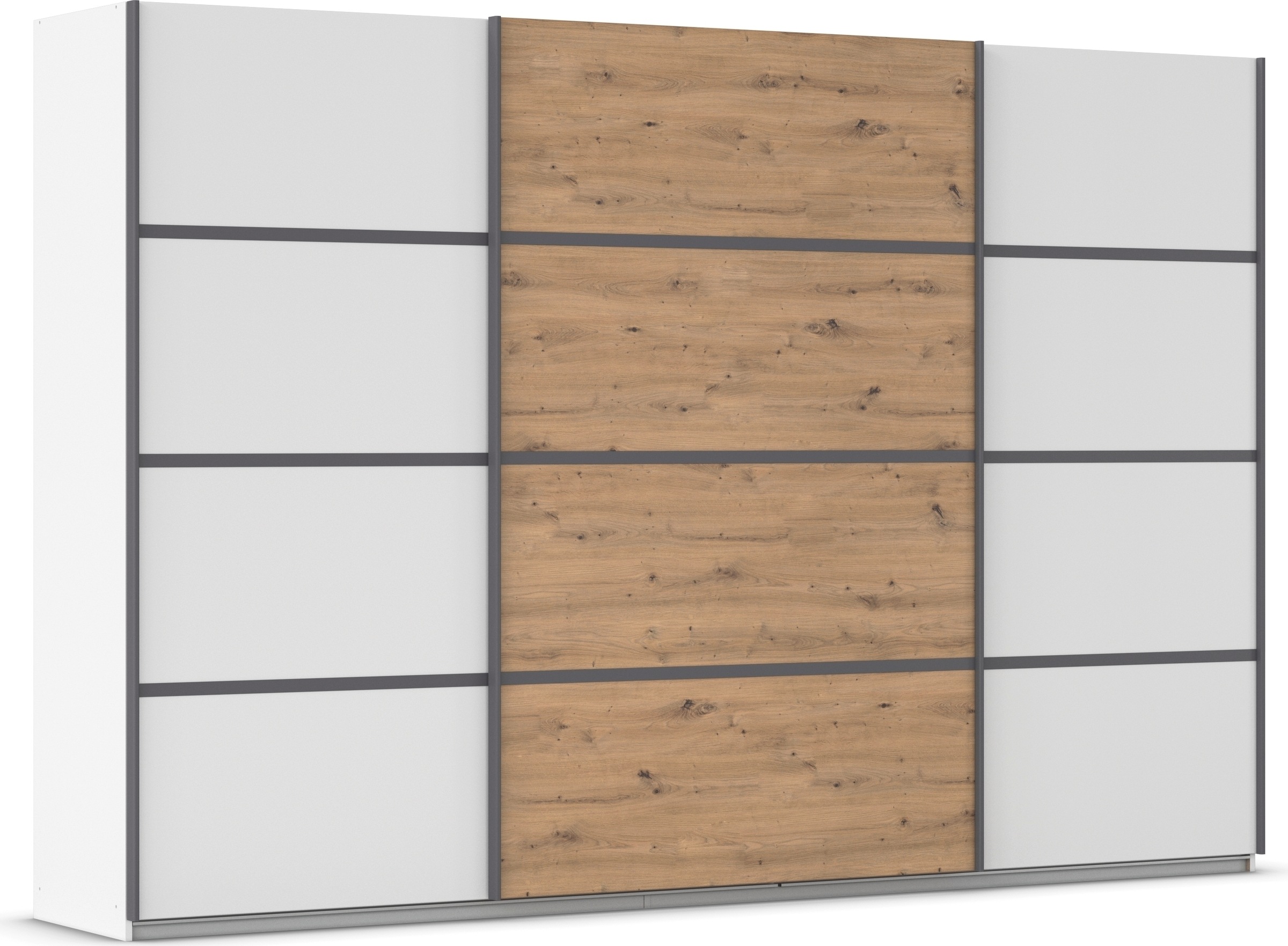 OTTO home Kleiderschrank "Mehrzweckschrank Aktenschrank Möbel Mietswohnung Schlafzimmer AVOLA" 3 verschiedene Ausstattungen BASIC/CLASSIC/PREMIUM (inkl. SOFT-CLOSE), mit eleganten Zierleisten in Chrom, Schwarz oder Weiß MADE IN GERMANY