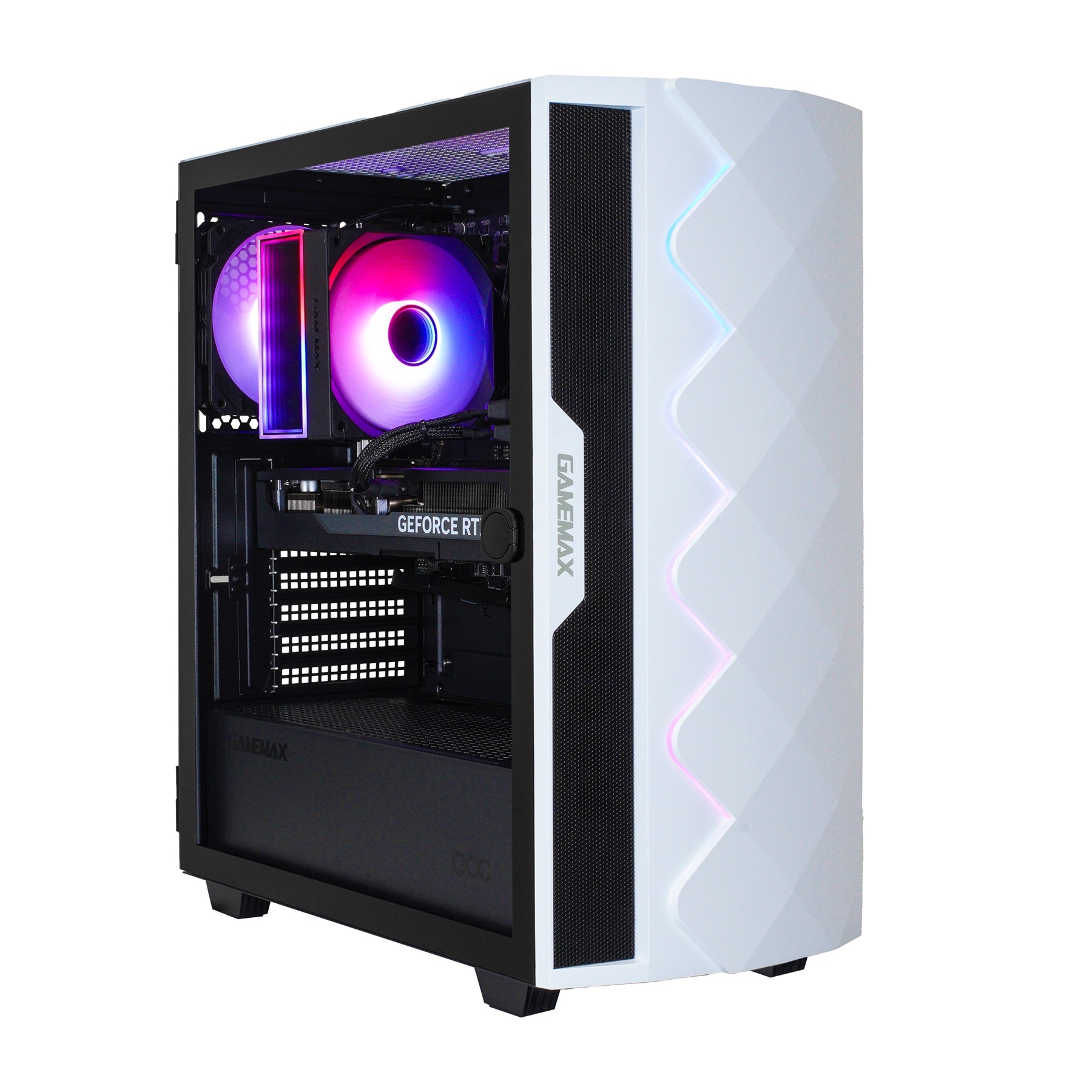 GAMEMAX Gaming-PC-Komplettsystem »MegaDeal Diamond WT SET2641«, (inkl. Maus & Tastatur), Windows 11 + MSI PRO MP273A Monitor, 69cm (27")