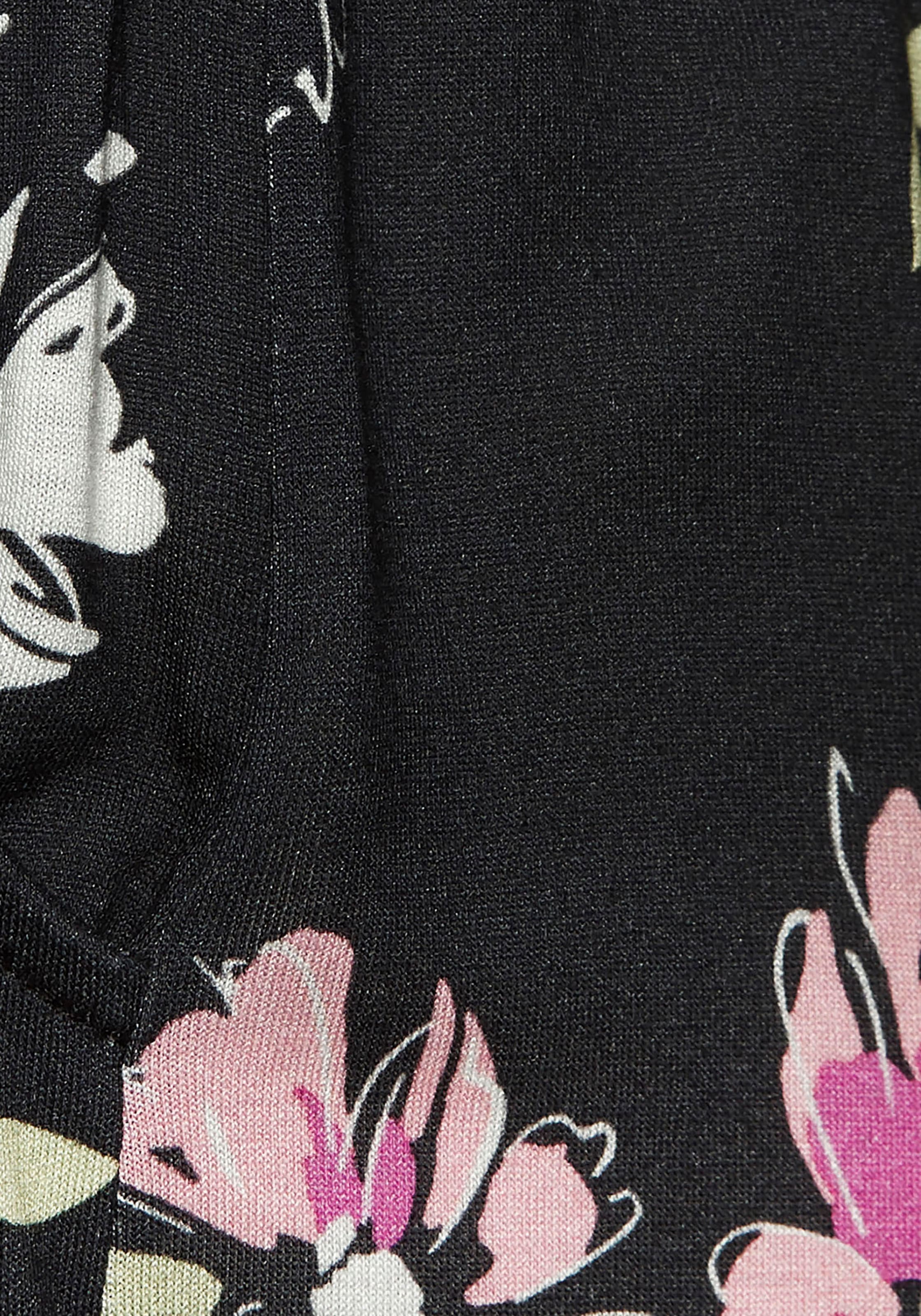 Vivance Jerseyhose, mit großem Blumendruck, Schlupfhose aus Jersey