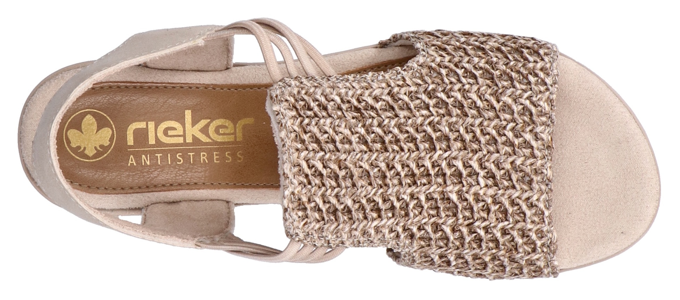Rieker Sandalette, Sommerschuh, Schaftsandale mit seitlichen Gummizügen für guten Sitz