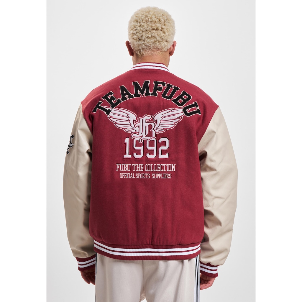 Fubu Collegejacke »Fubu Herren FM233-009-1 FUBU College Varsity Jacket«, (1 St.), ohne Kapuze