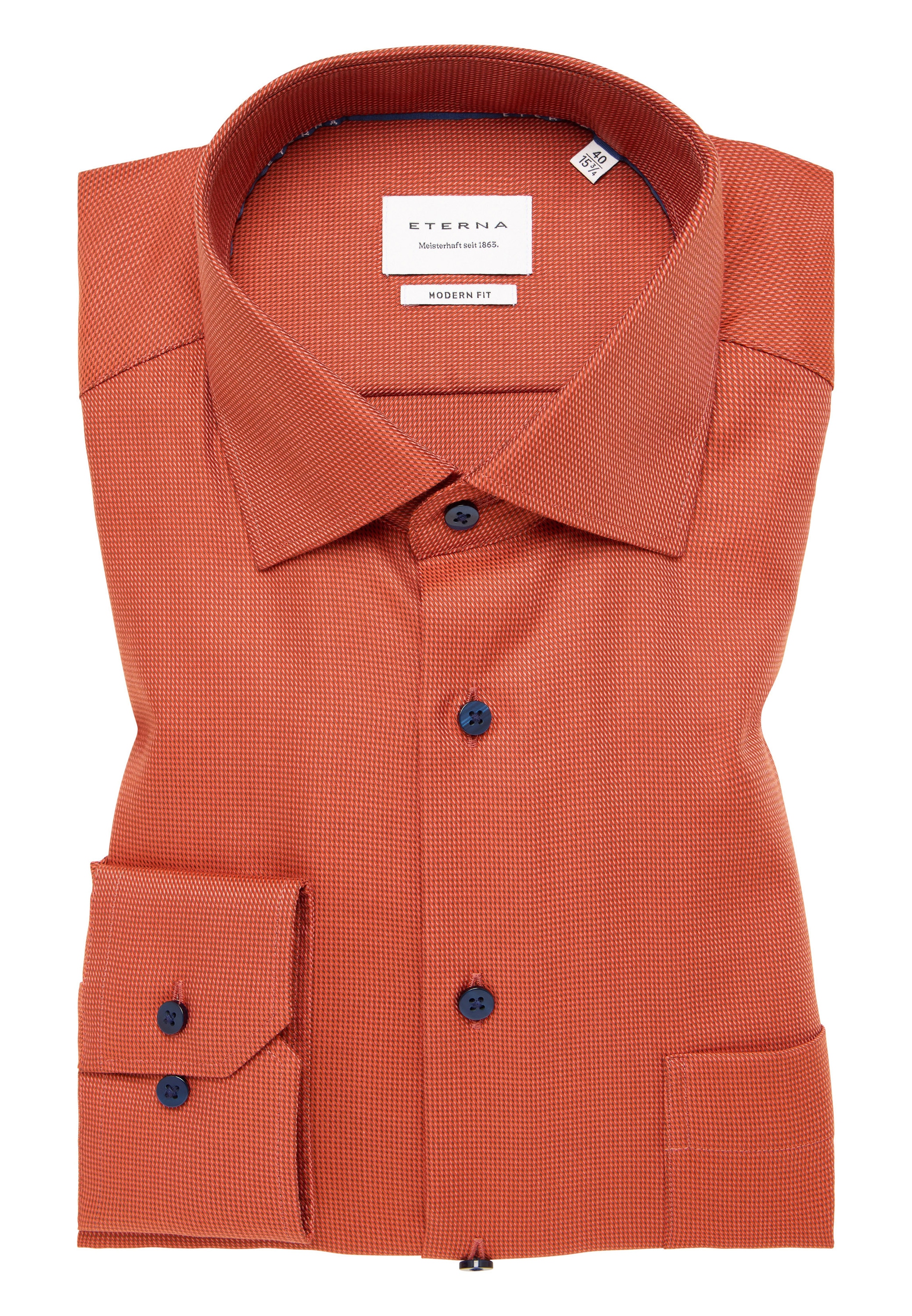 Eterna Langarmhemd »MODERN FIT« NON IRON (bügelfrei)