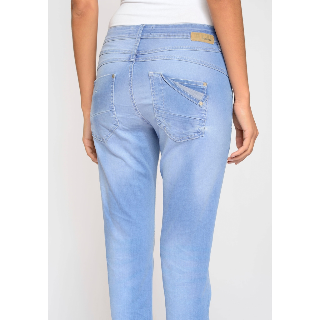 GANG Relax-fit-Jeans »94Amelie cropped«, mit doppelter Passe und doppelter, rechter Gesäßtasche