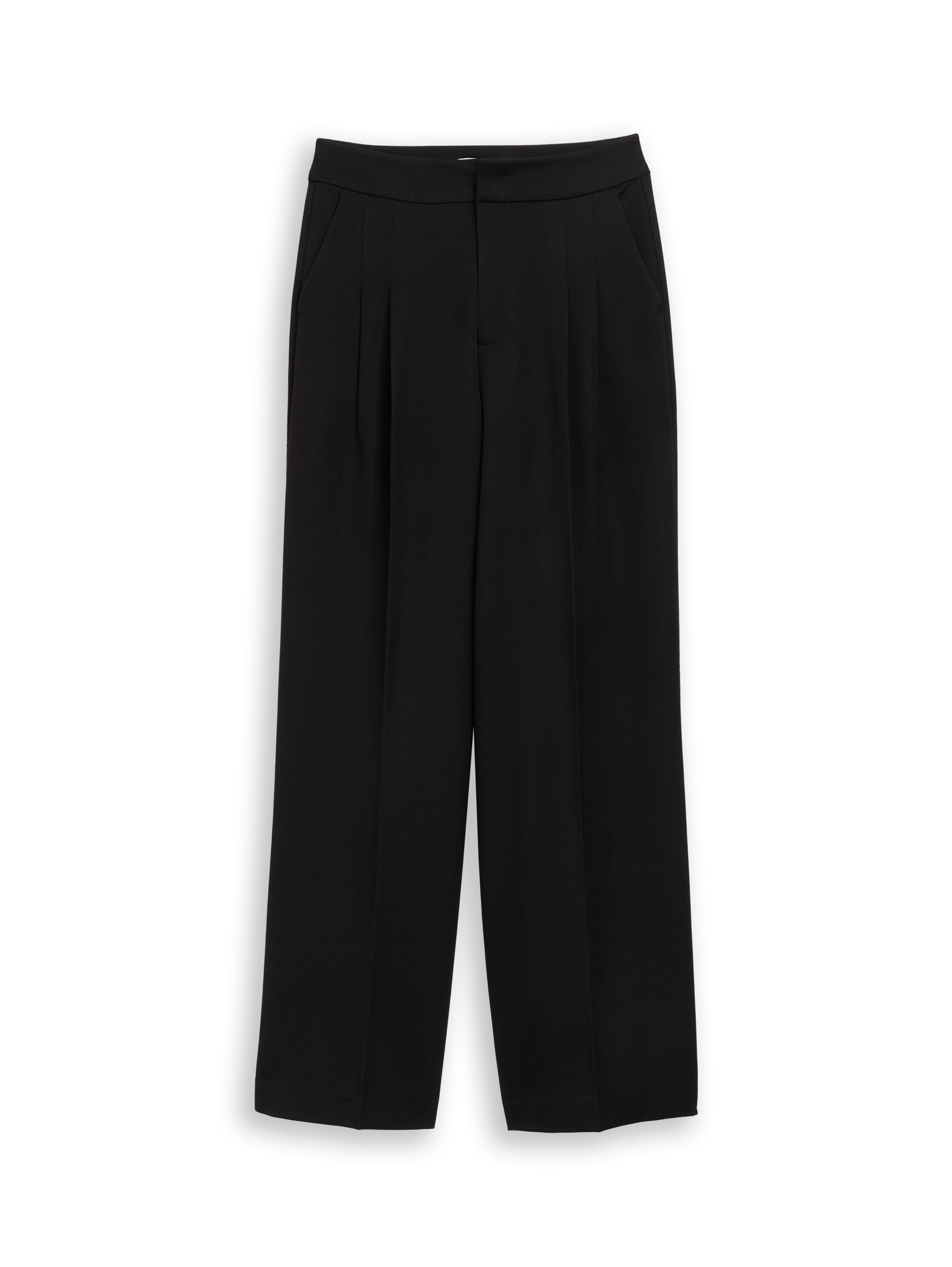 TOM TAILOR Denim Stoffhose  mit weitem Bein / Viskose-Stretch