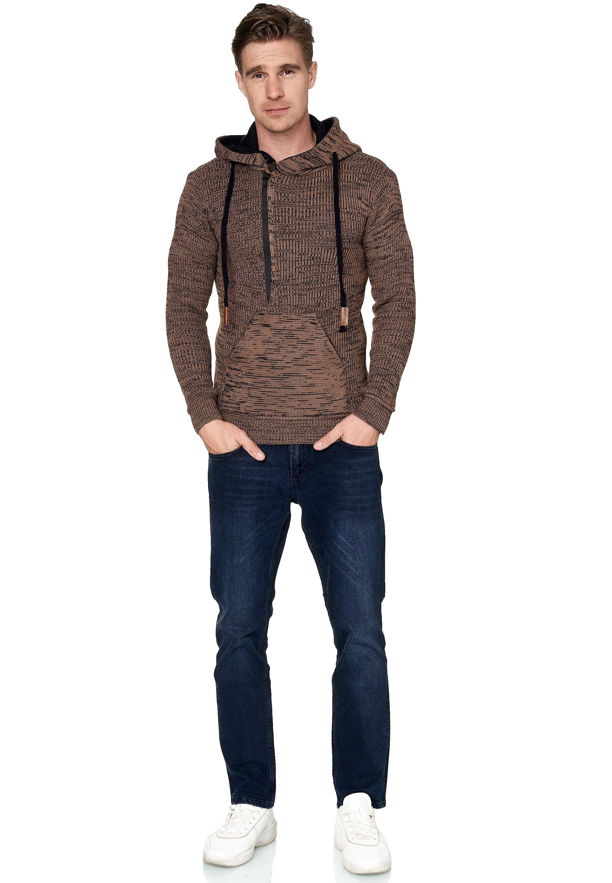 Rusty Neal Kapuzensweatshirt, mit stylischem Ausschnitt