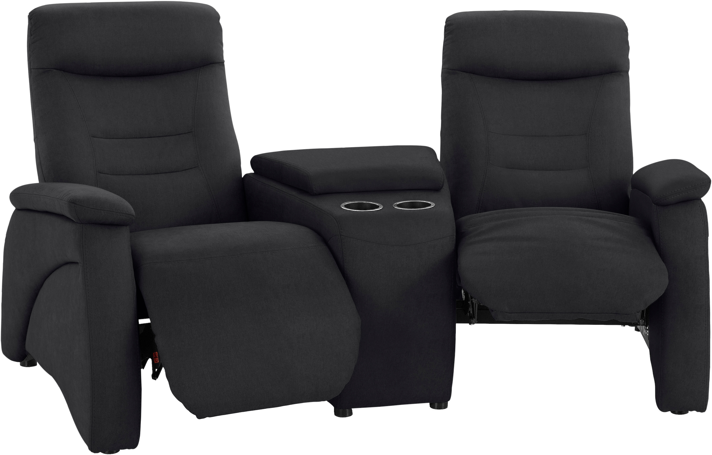 exxpo - sofa fashion 2,5-Sitzer »Ascoli, Kinosofa mit hohem Sitzkomfort, bequeme Armlehnen«, inkl. Relaxfunktion, mit Ablage und Staufach, hohe Rückenlehne