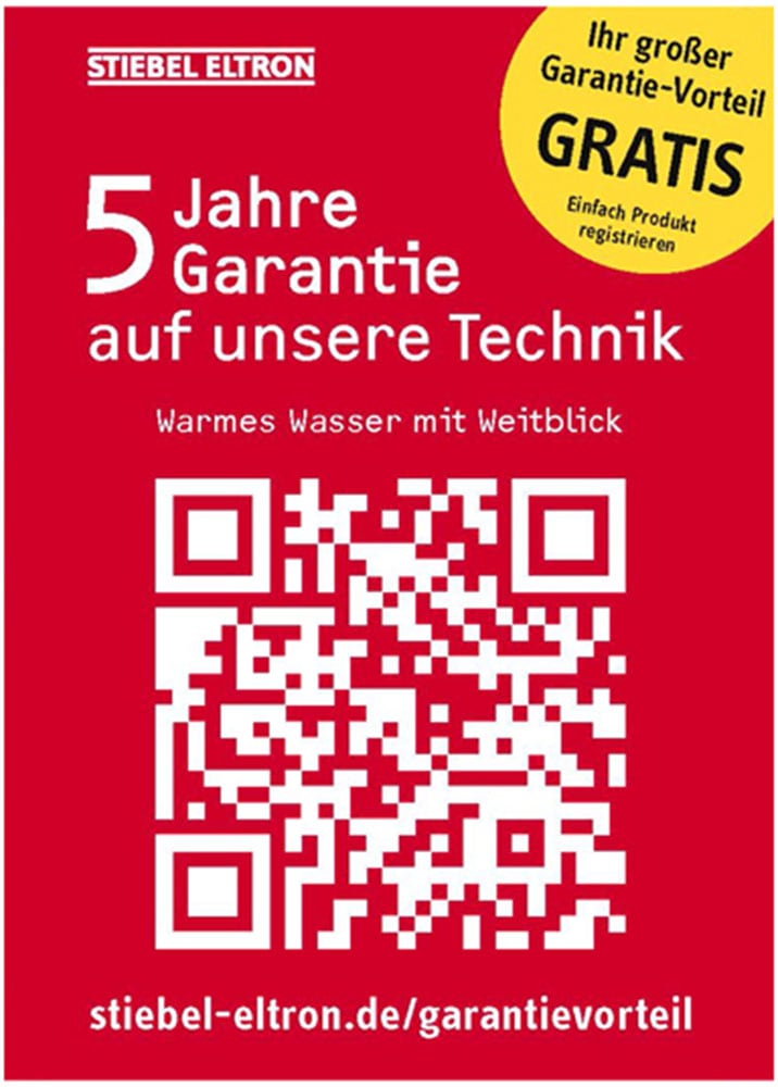 STIEBEL ELTRON Komfort-Durchlauferhitzer »DHE« 4i Technologie für immer konstante Warmwassertemperatur, 27 kW