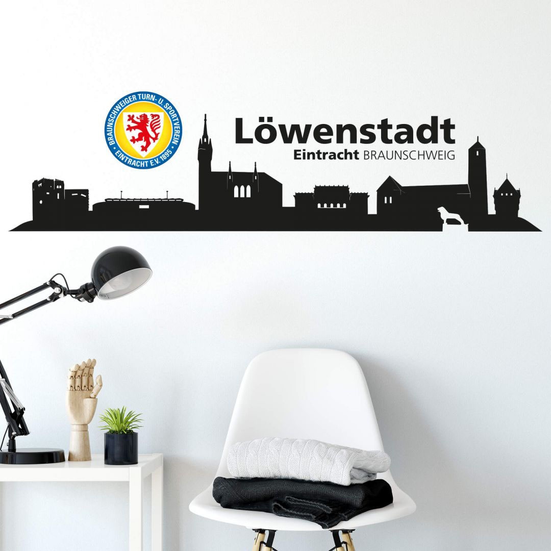 Wall-Art Skyline«, BAUR (1 Wandtattoo St.) Braunschweig »Eintracht | kaufen