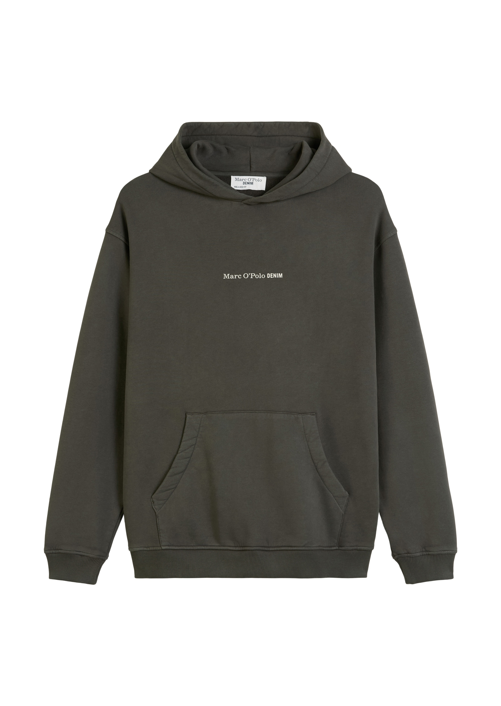 Marc O'Polo DENIM Hoodie, relaxed fit, Kängurutasche, Logoschriftzug