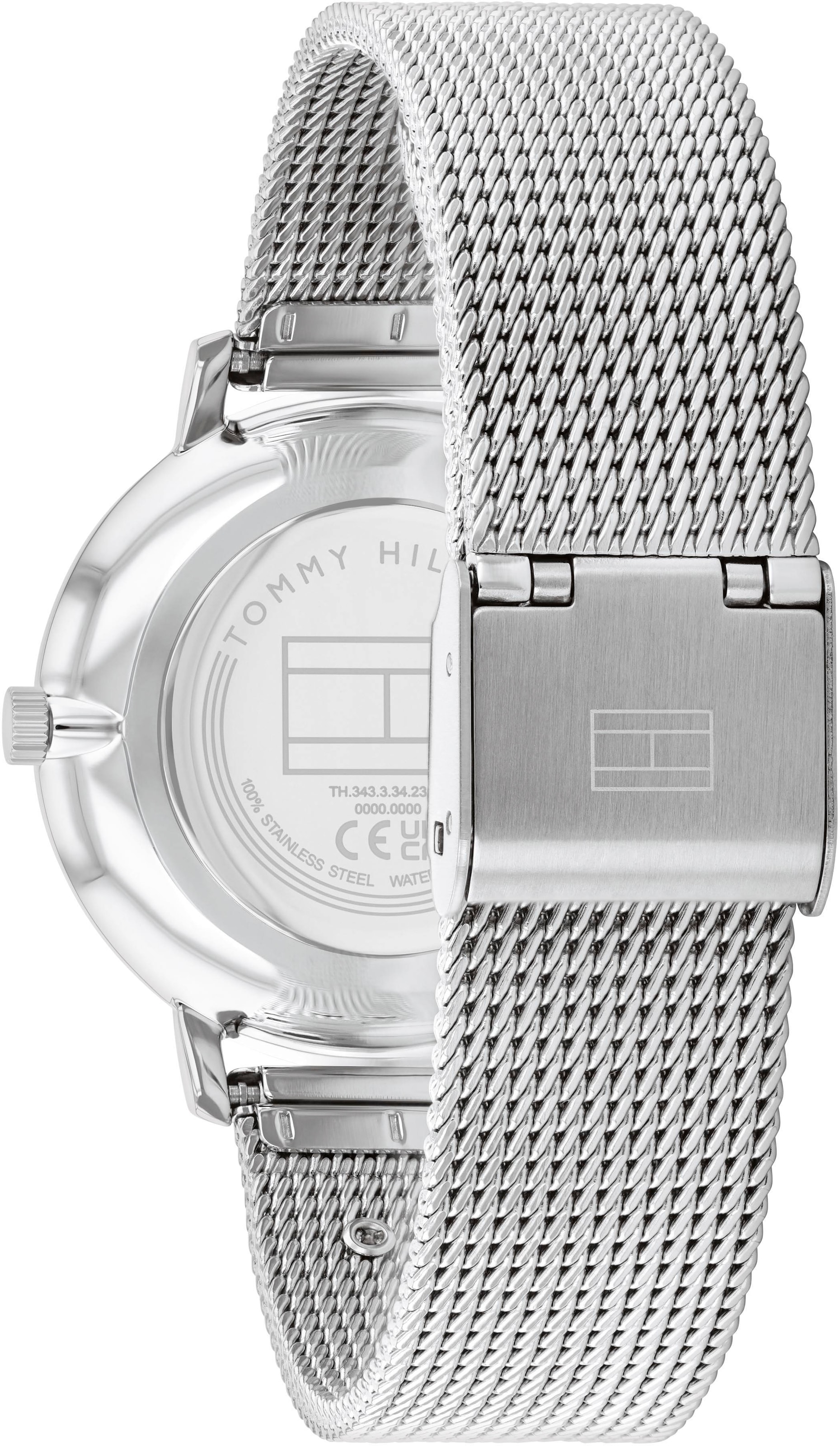 Tommy Hilfiger Quarzuhr »Tea«, Armbanduhr, Damenuhr, Edelstahlarmband, analog