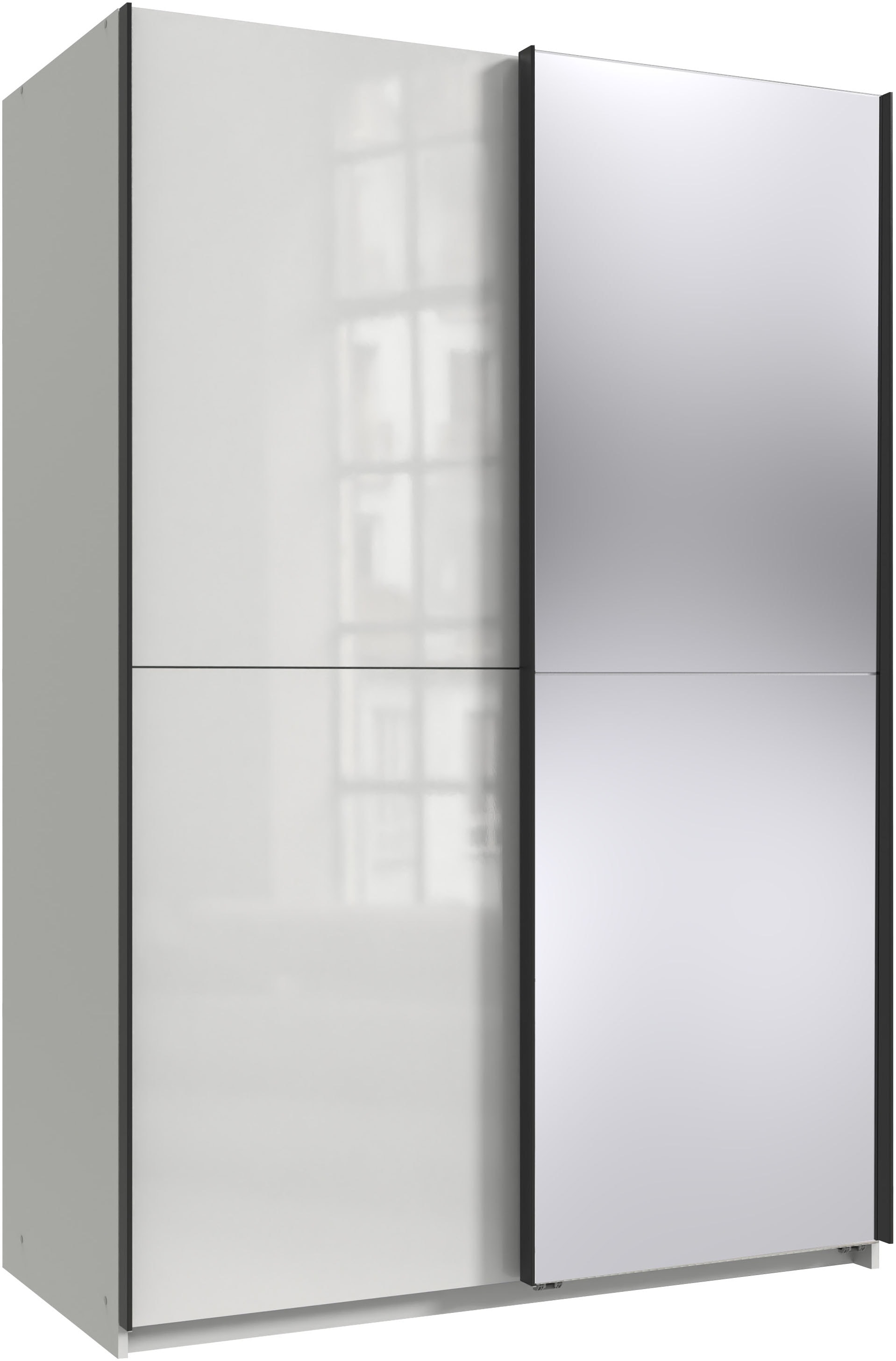 Wimex "Mugano, B/T/H 135 oder 180/65/198cm, Made in Germany" wähle Deine Ausstattung: Basic oder Premium, 2 Schwebetüren mit oder ohne Spiegel, Metallgriffe