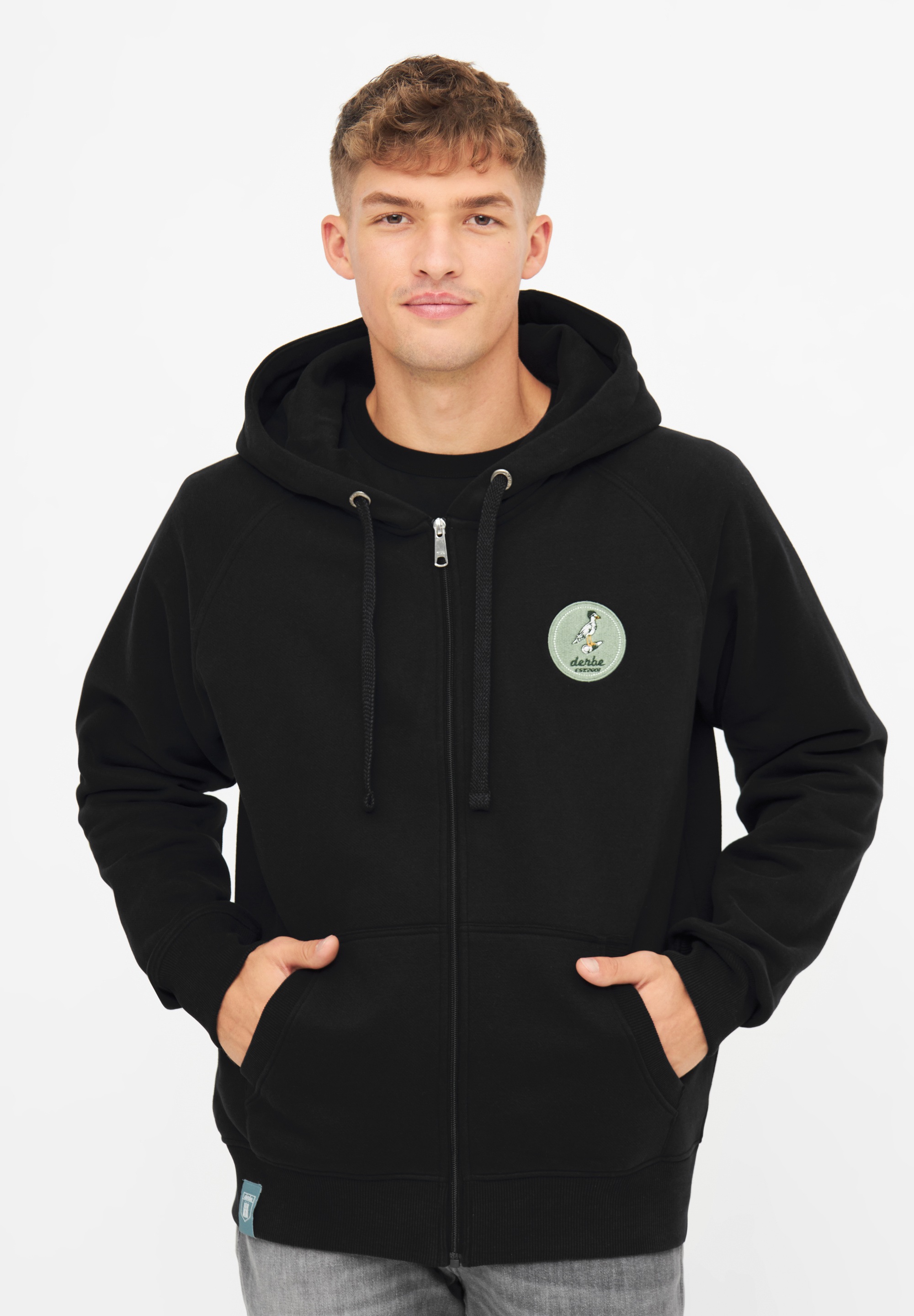 Derbe Sweatjacke "Sturmmöwe", Reißverschluss, Nachhaltig, Organic Cotton, Gots