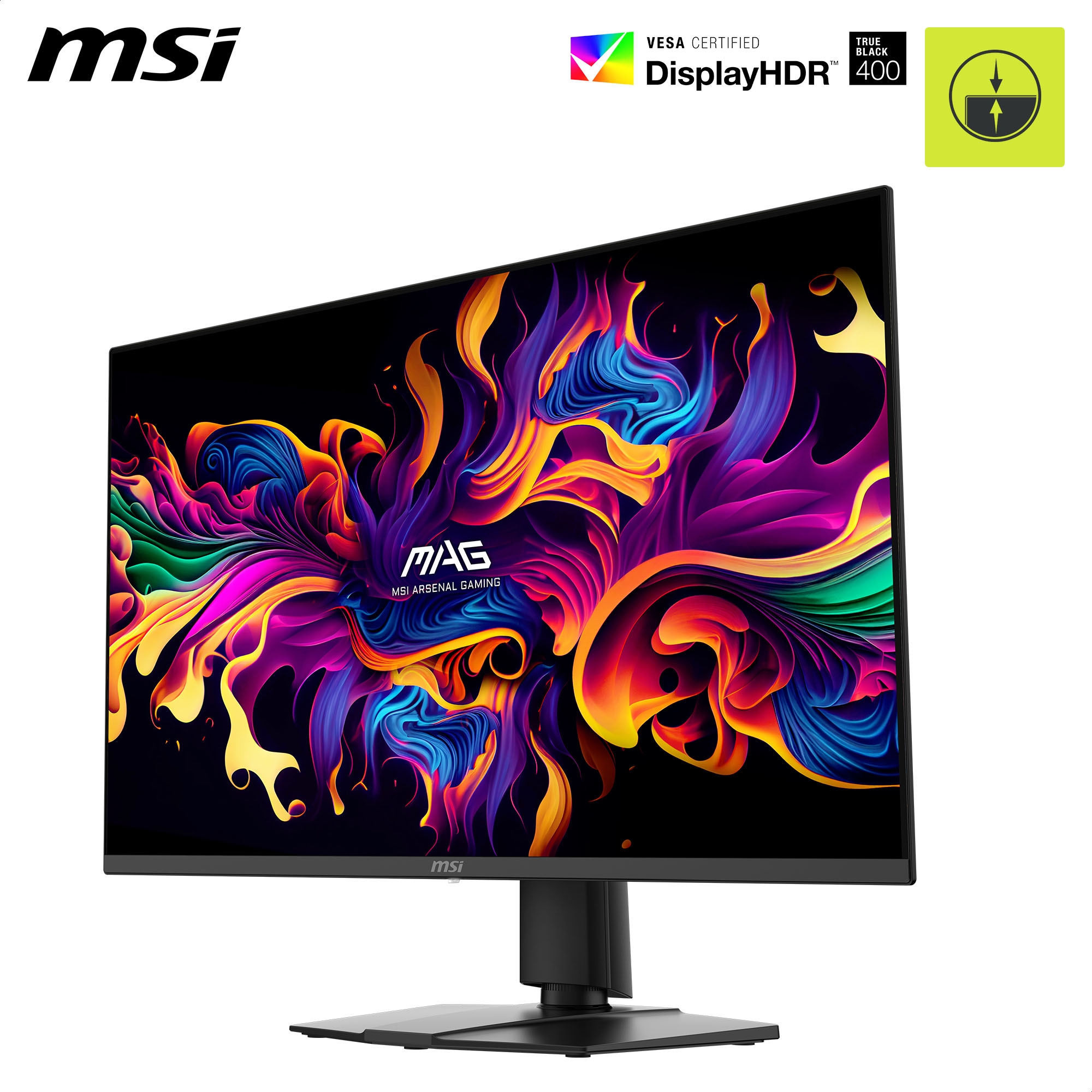 MSI OLED-Monitor »MAG 322UP QD-OLED E16« 80 cm/32 ″  3840 x 2160 px 0,03 Reaktionszeit 165 Hz neig-, schwenk-, höhenverstellbar, Pivot