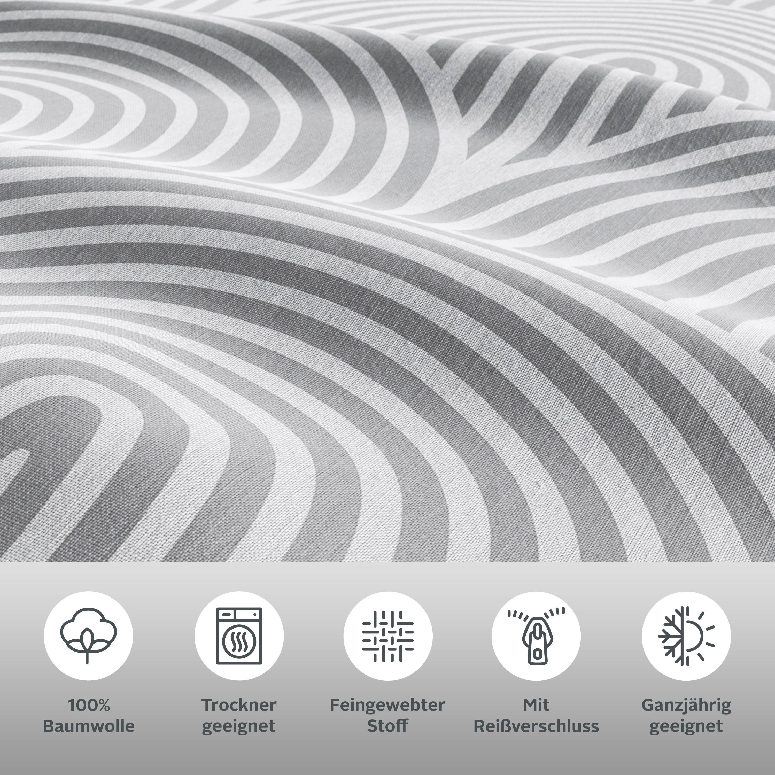 Thumbnail - Leonique Bettwäsche "Matilda in Gr. 135x200 oder 155x220 cm" 2 Stk. tlg. Bettwäsche aus Baumwolle, Bettwäsche mit skandi...