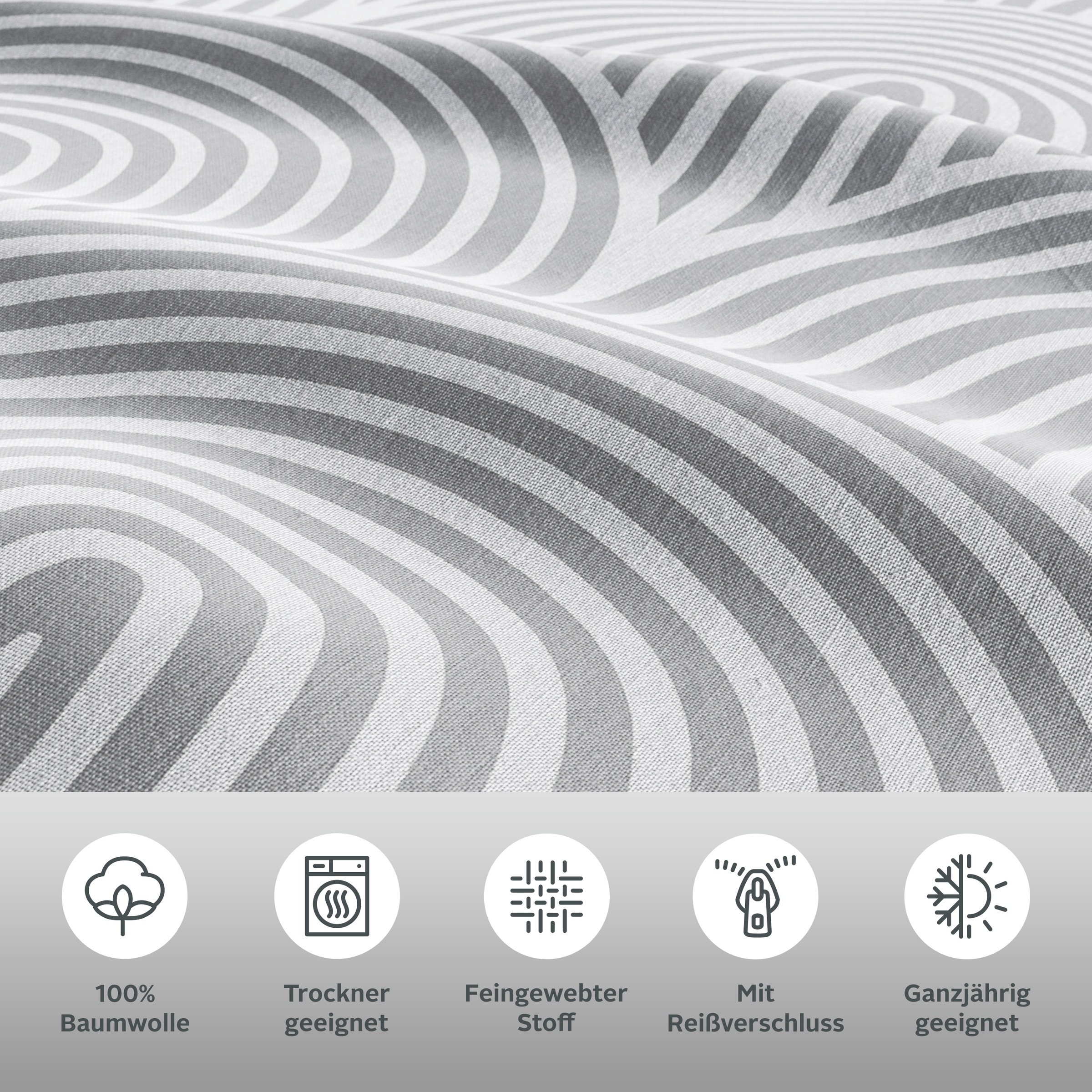 Thumbnail - OTTO home Bettwäsche "Matilda in Gr. 135x200 oder 155x220 cm" 2 Stk. Bettwäsche aus Baumwolle, Bettwäsche mit skandinavi...