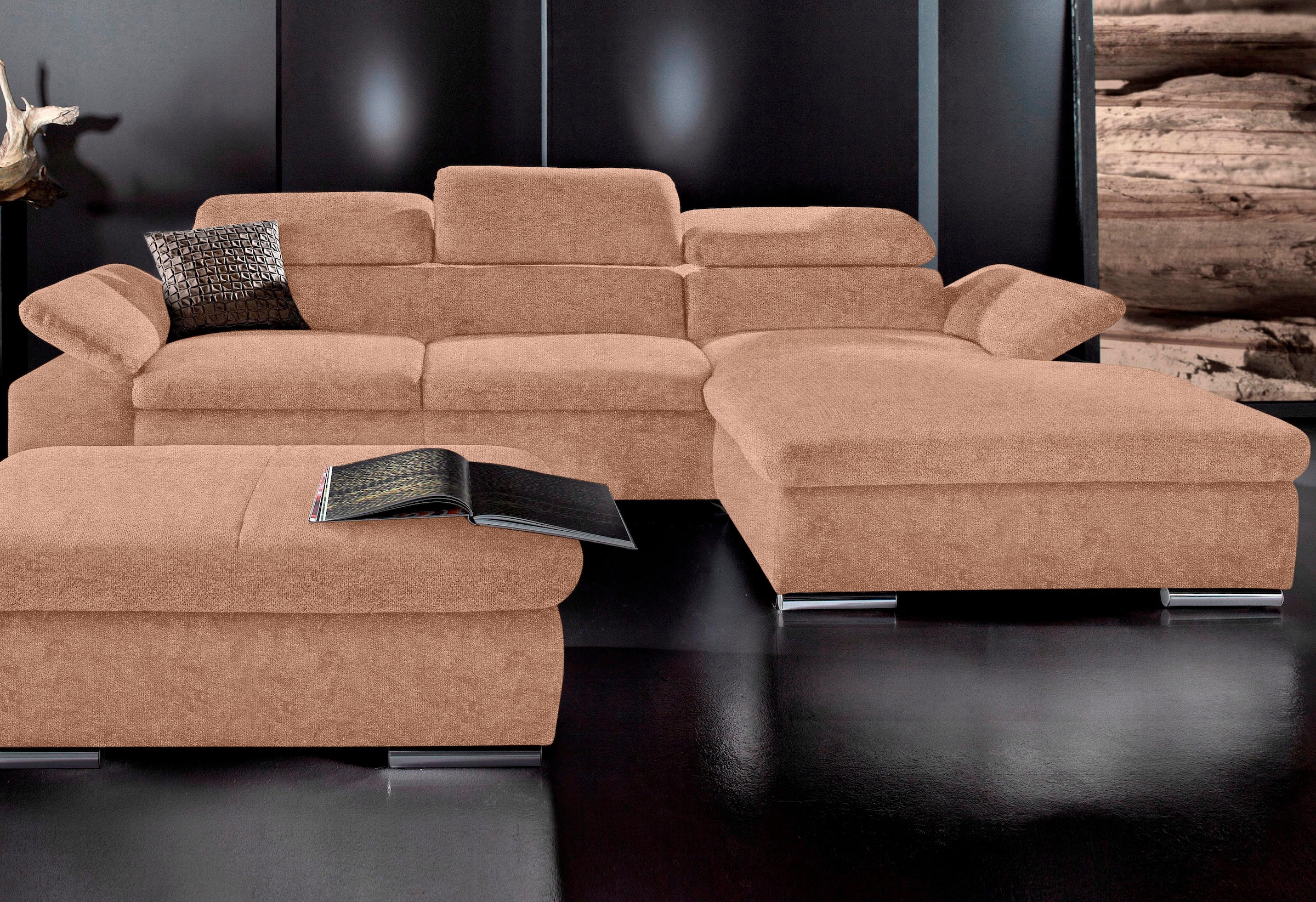 sit&more Ecksofa "Alcudia L-Form", wahlweise mit Bettfunktion