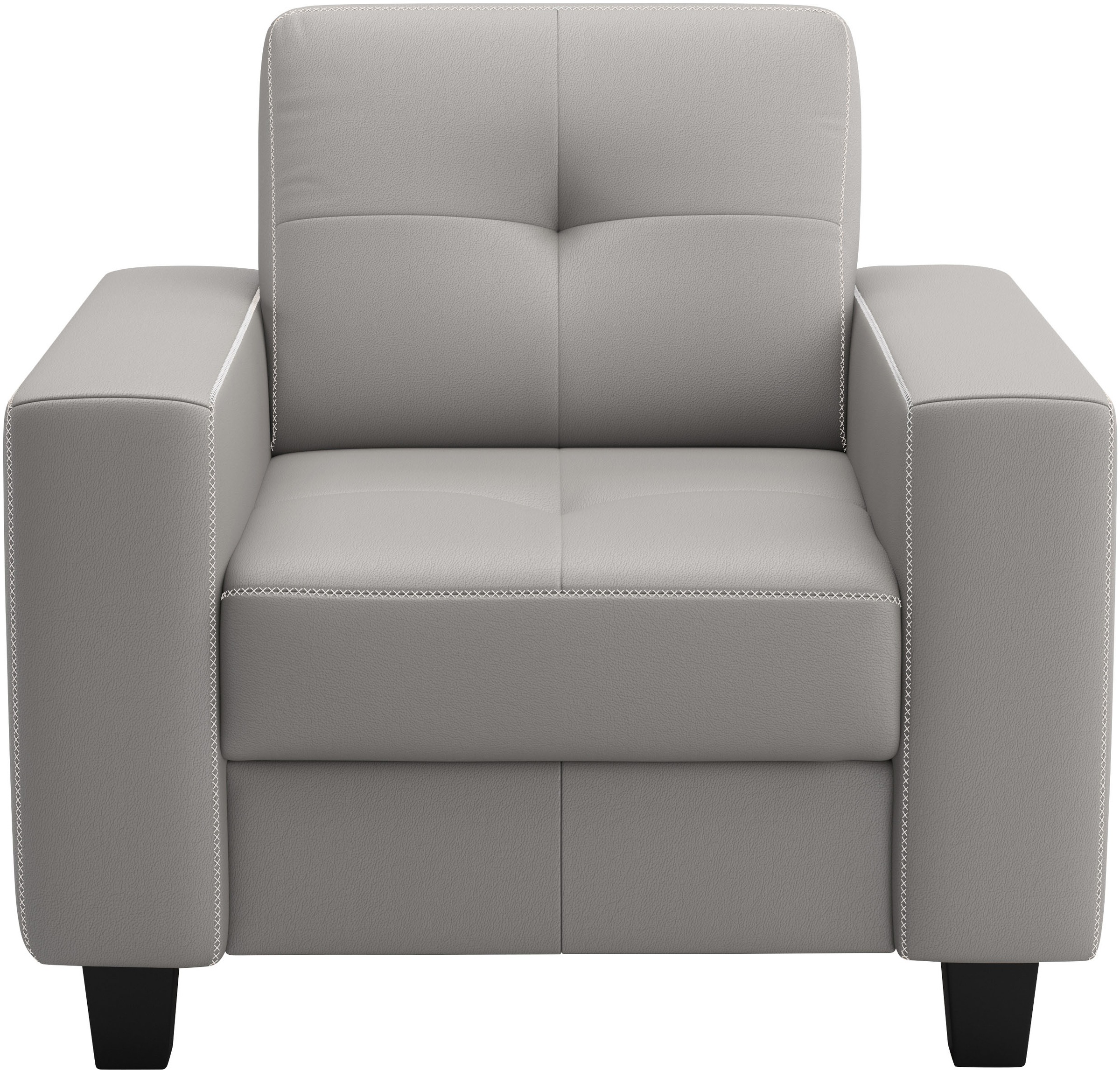 Home affaire Sessel "Varese" Kreuznaht in beige günstig online kaufen