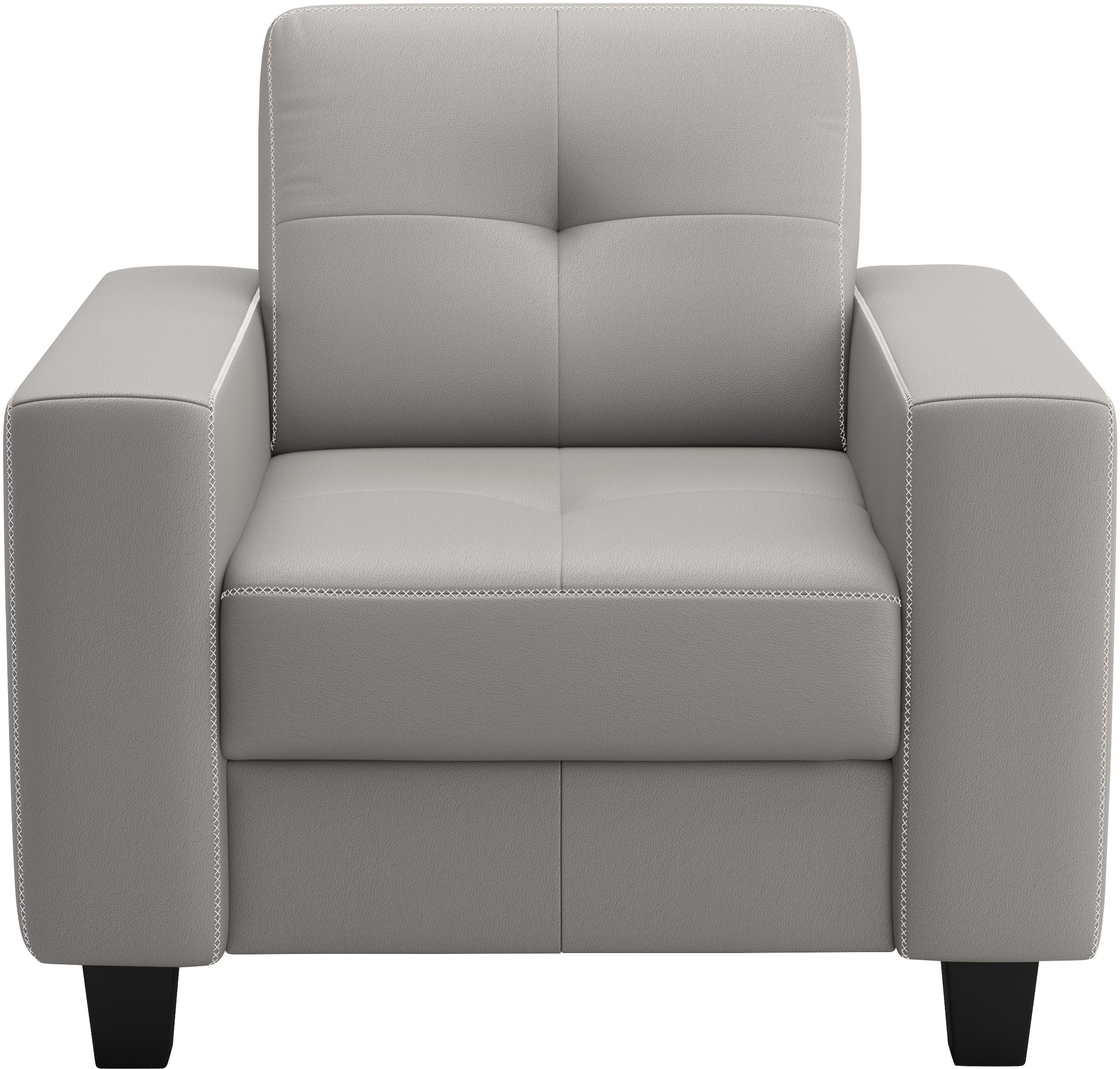 PLACES OF STYLE Sessel "Varese" Kreuznaht in beige günstig online kaufen