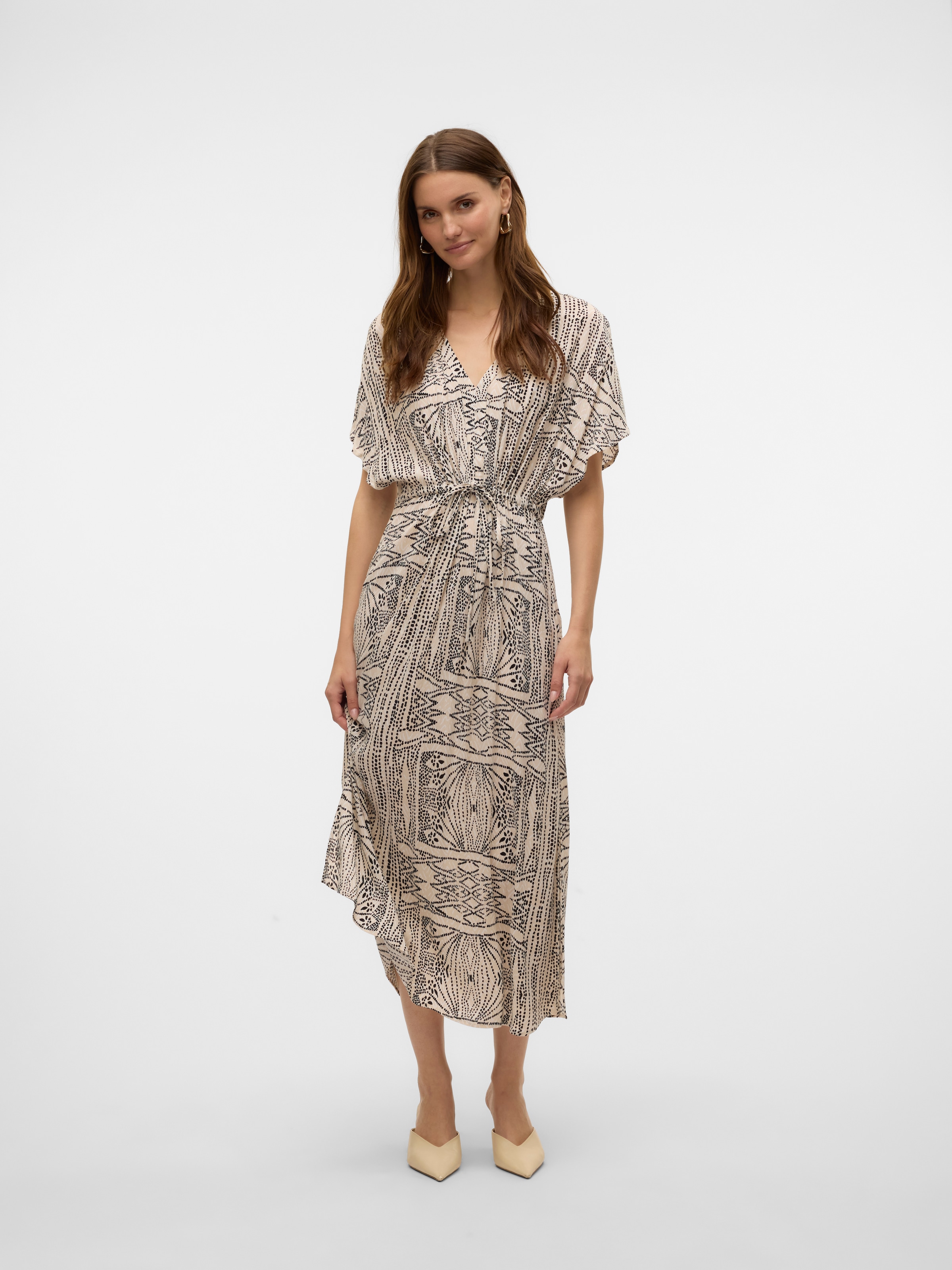 Vero Moda Maxikleid »VMMENNY SS 7/8 KAFTAN WVN GA«