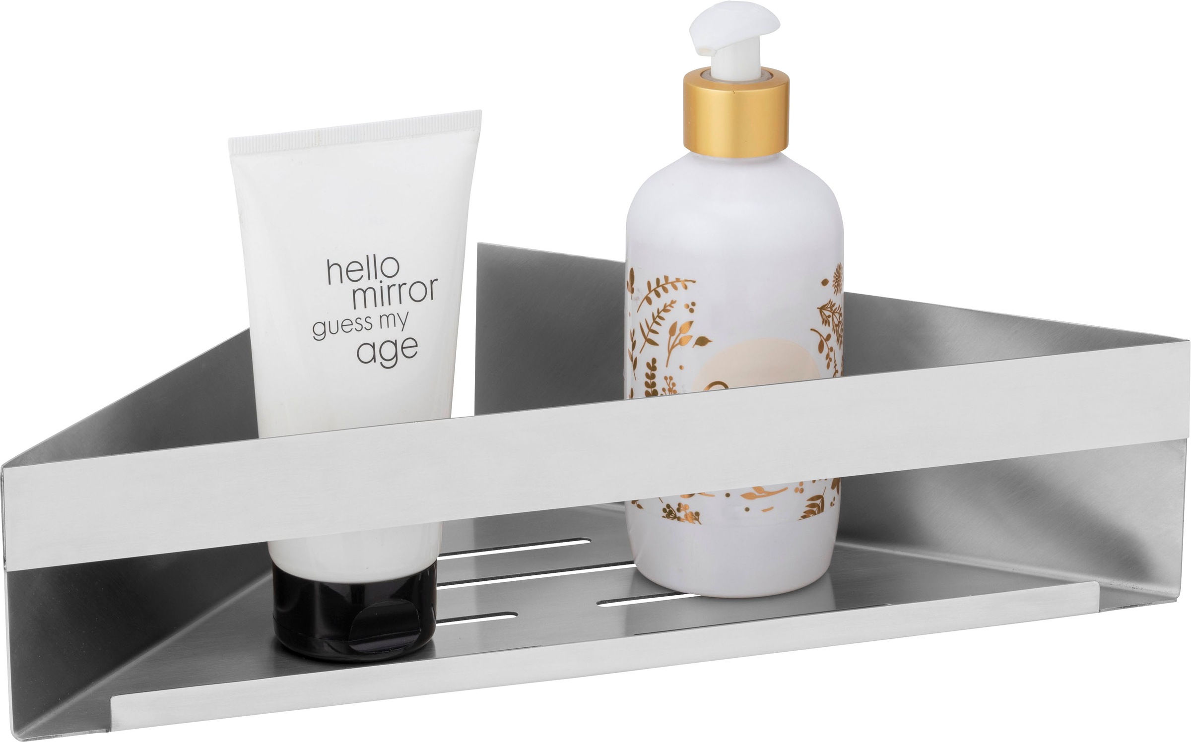 WENKO Badregal "Turbo-Loc Genova" Wandregal aus hochwertigem Edelstahl, Bef günstig online kaufen