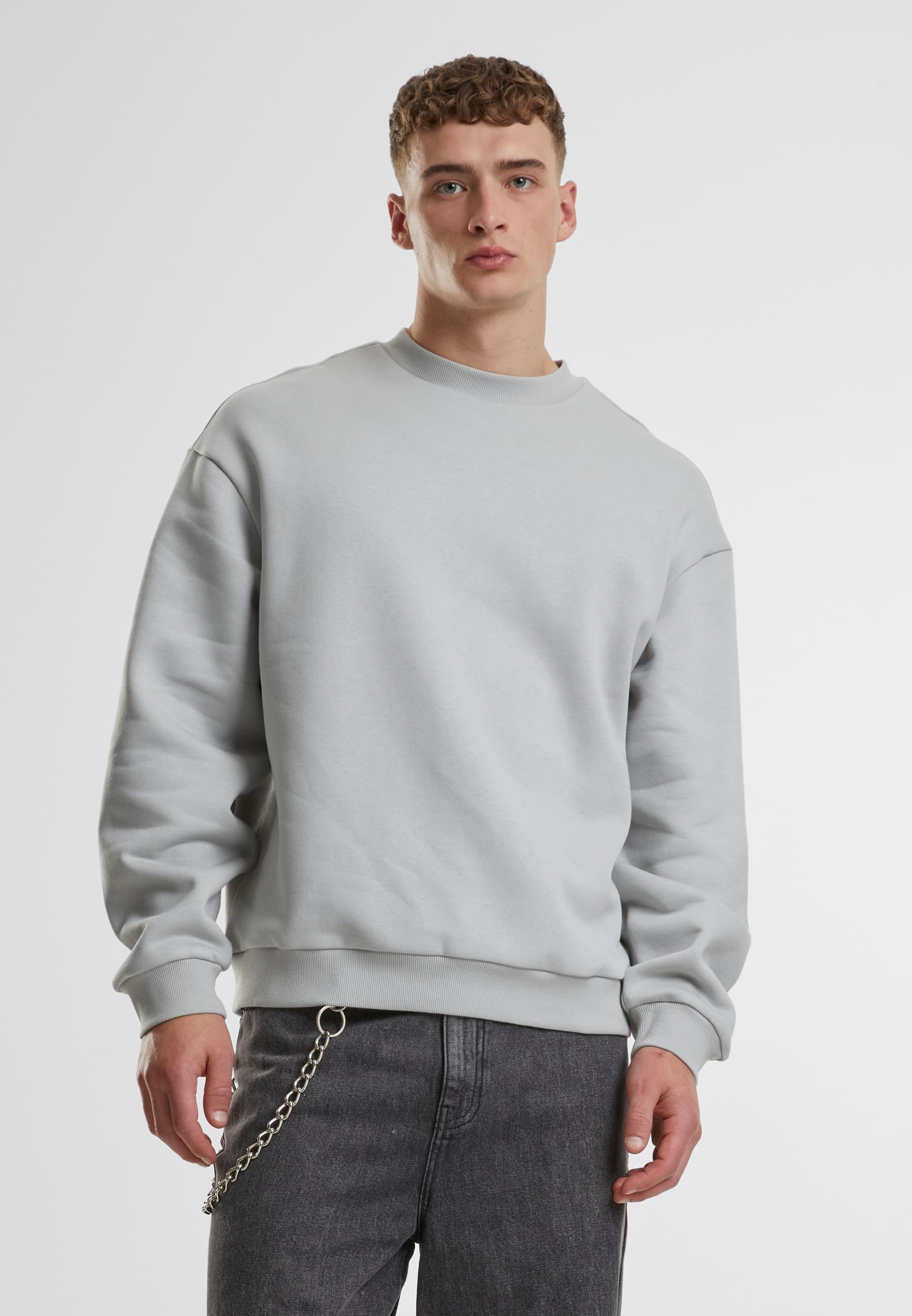 URBAN CLASSICS Rundhalspullover »Urban Classics Fluffy Crewneck«, (1 tlg.)
