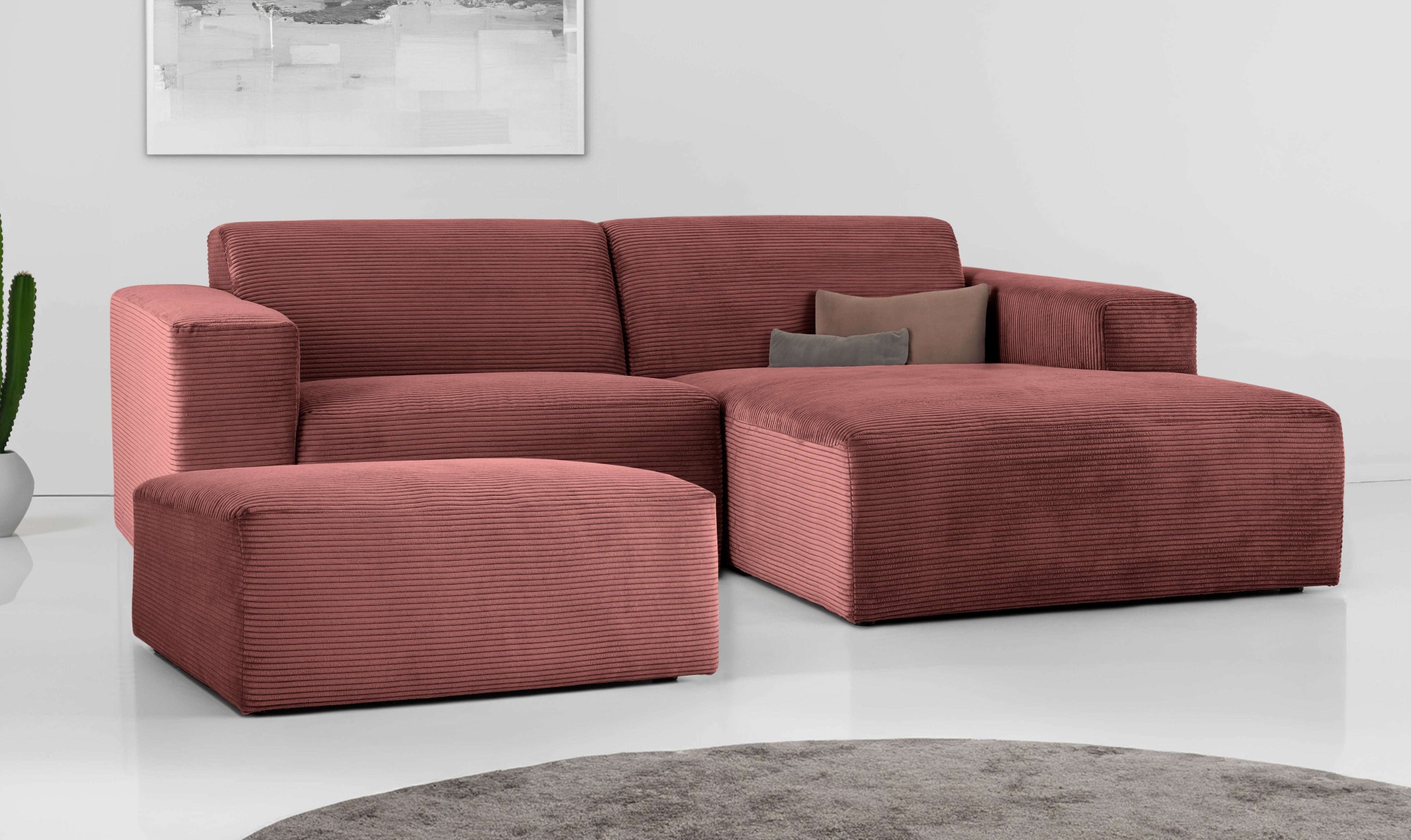 INOSIGN Ecksofa "Koa,228cm, L-Form, Modulsofa, Webstoff, Cord", Designsofa, günstig online kaufen