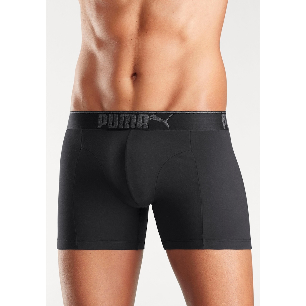 PUMA Boxershorts »Lifestyle Sueded Cotton Boxer 3P« (Packung 3 St.)