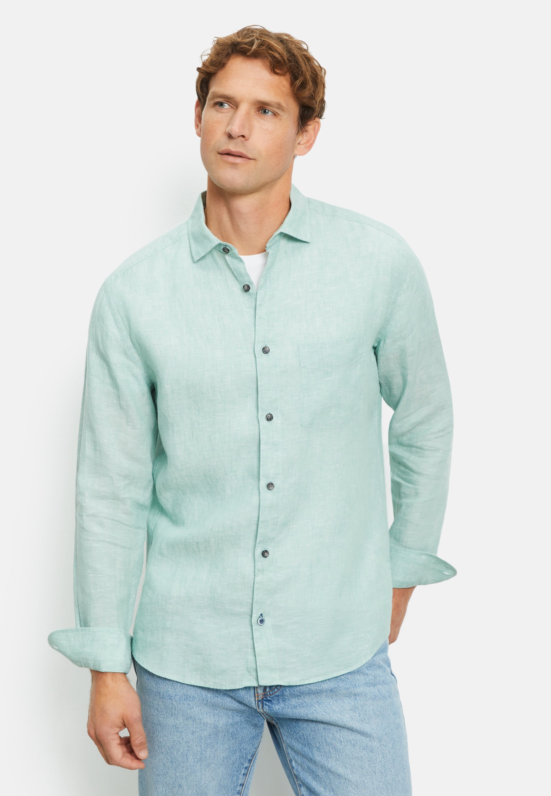 OLYMP Langarmhemd "OLYMP Casual, regular fit, Kent" günstig online kaufen