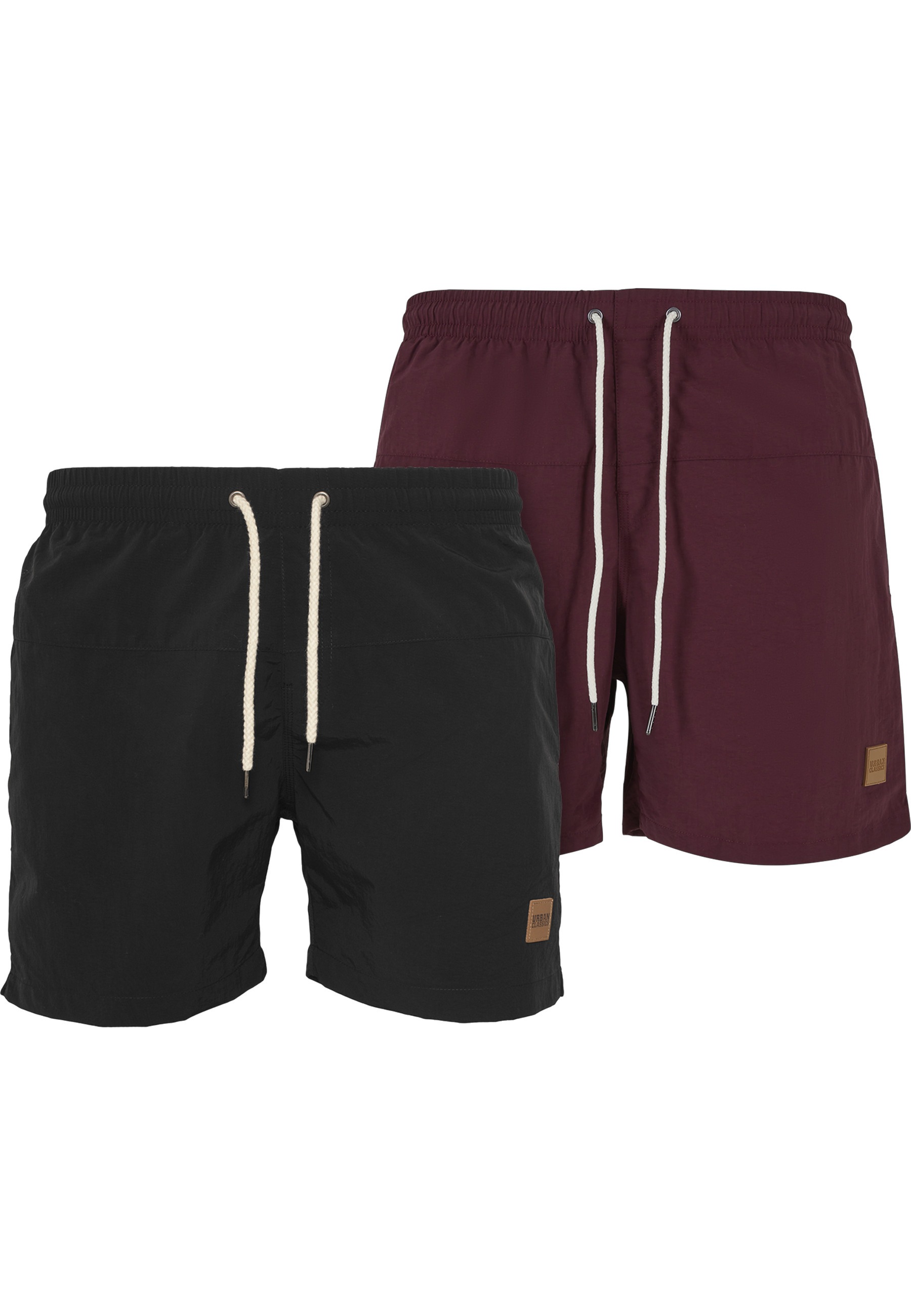 URBAN CLASSICS Badeshorts "Urban Classics Herren Block Swim Shorts 2-Pack" günstig online kaufen