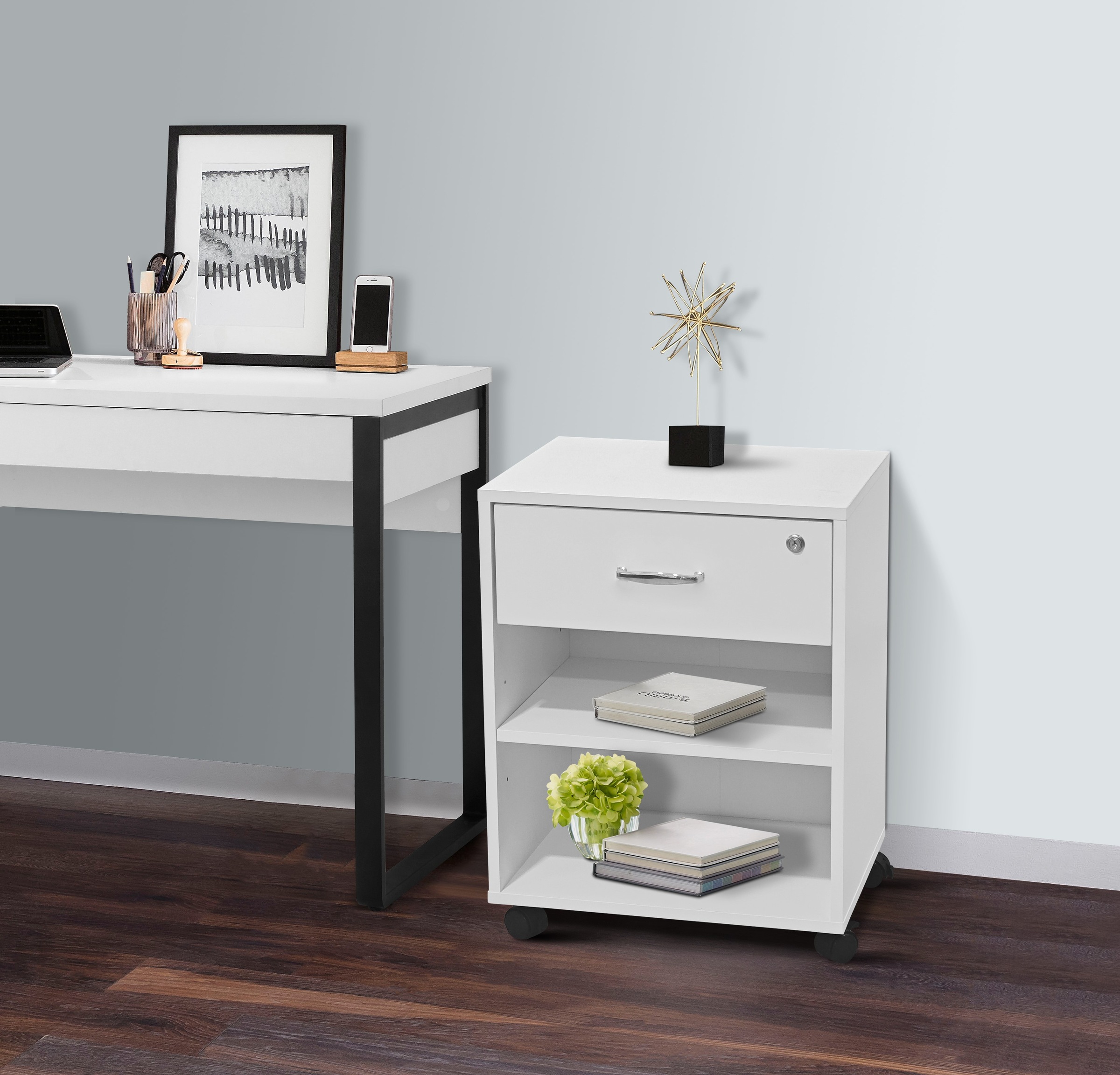 INOSIGN Rollcontainer "Dranoel", Bürocontainer, abschließbar, Metallgriff, günstig online kaufen