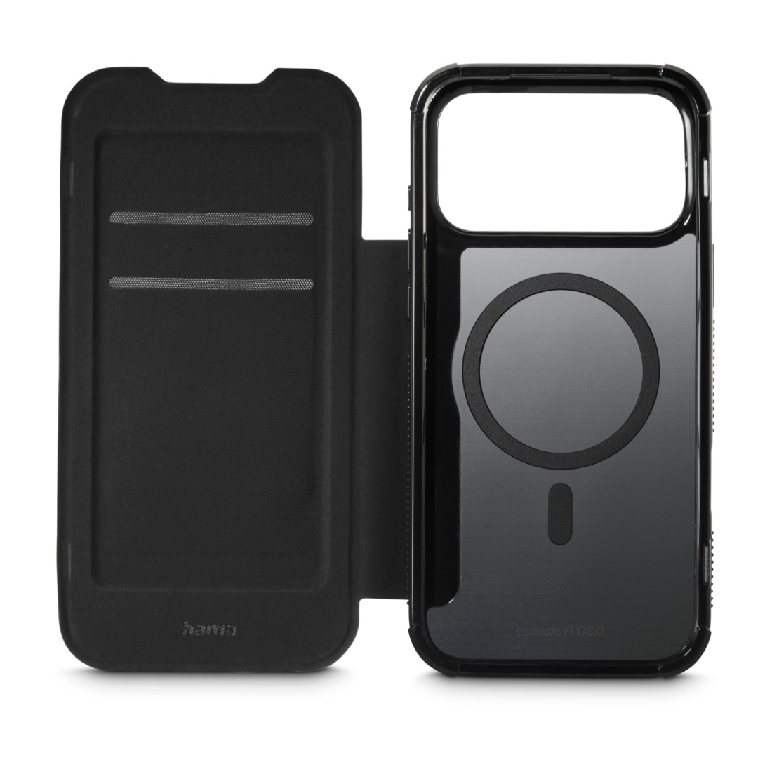 Hama Smartphone-Hülle »Handytasche „Extreme Protect“ für iPhone 17 Pro Max (für MagSafe)«, Stoßfest, sturzsicher, kratzfest, 4H, Wireless-Charging-kompatibel