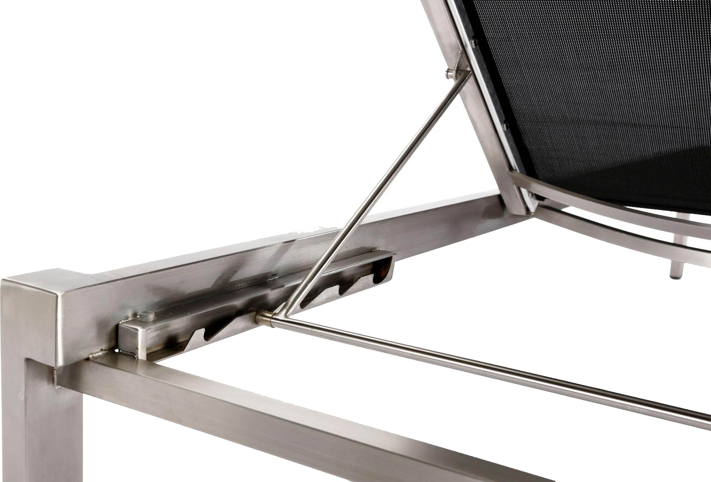 Best Rollliege »Marbella«, (Packung), Gestelle und Gelenkteile aus elegantem Edelstahl