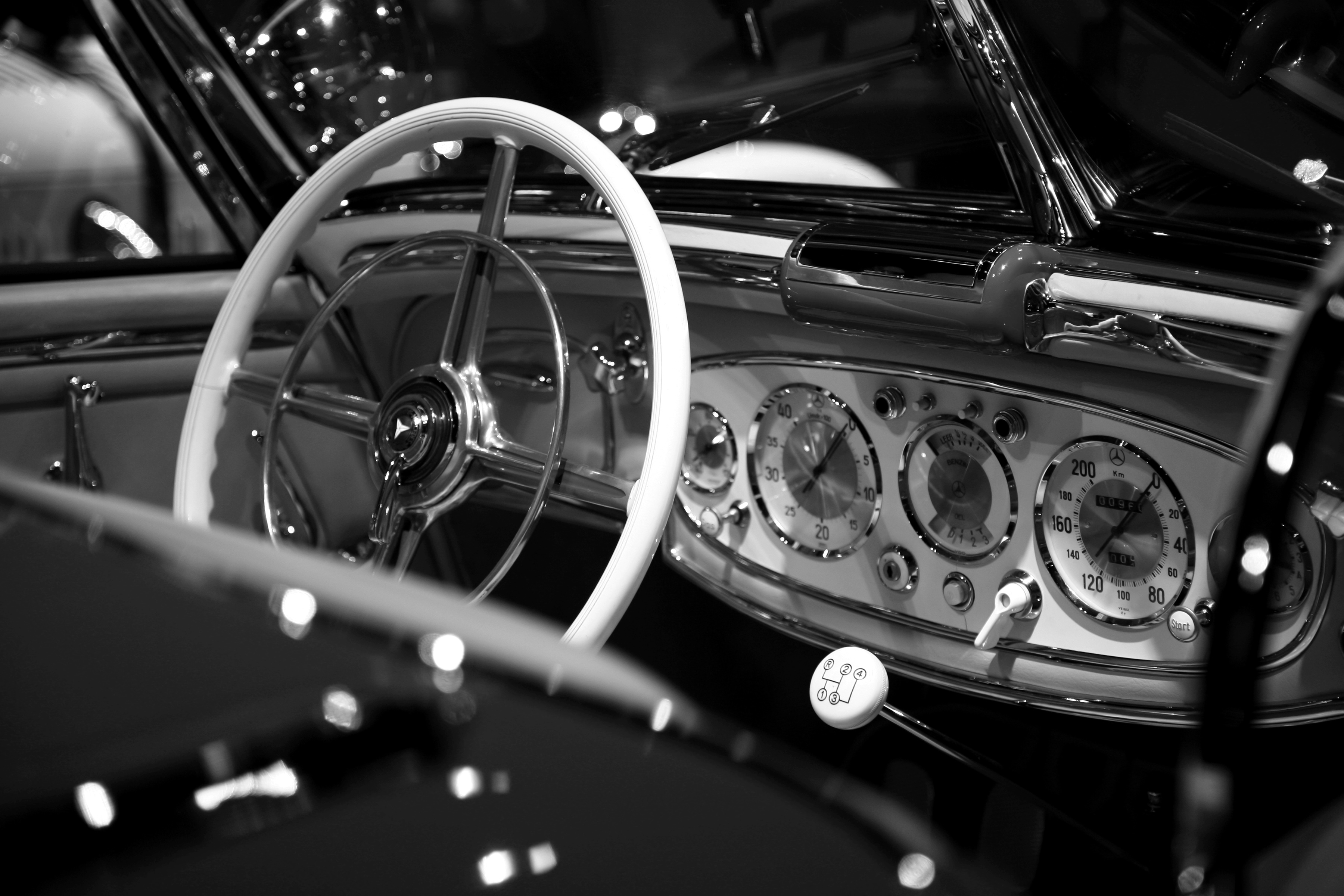 Papermoon "Auto Schwarz & Weiß"