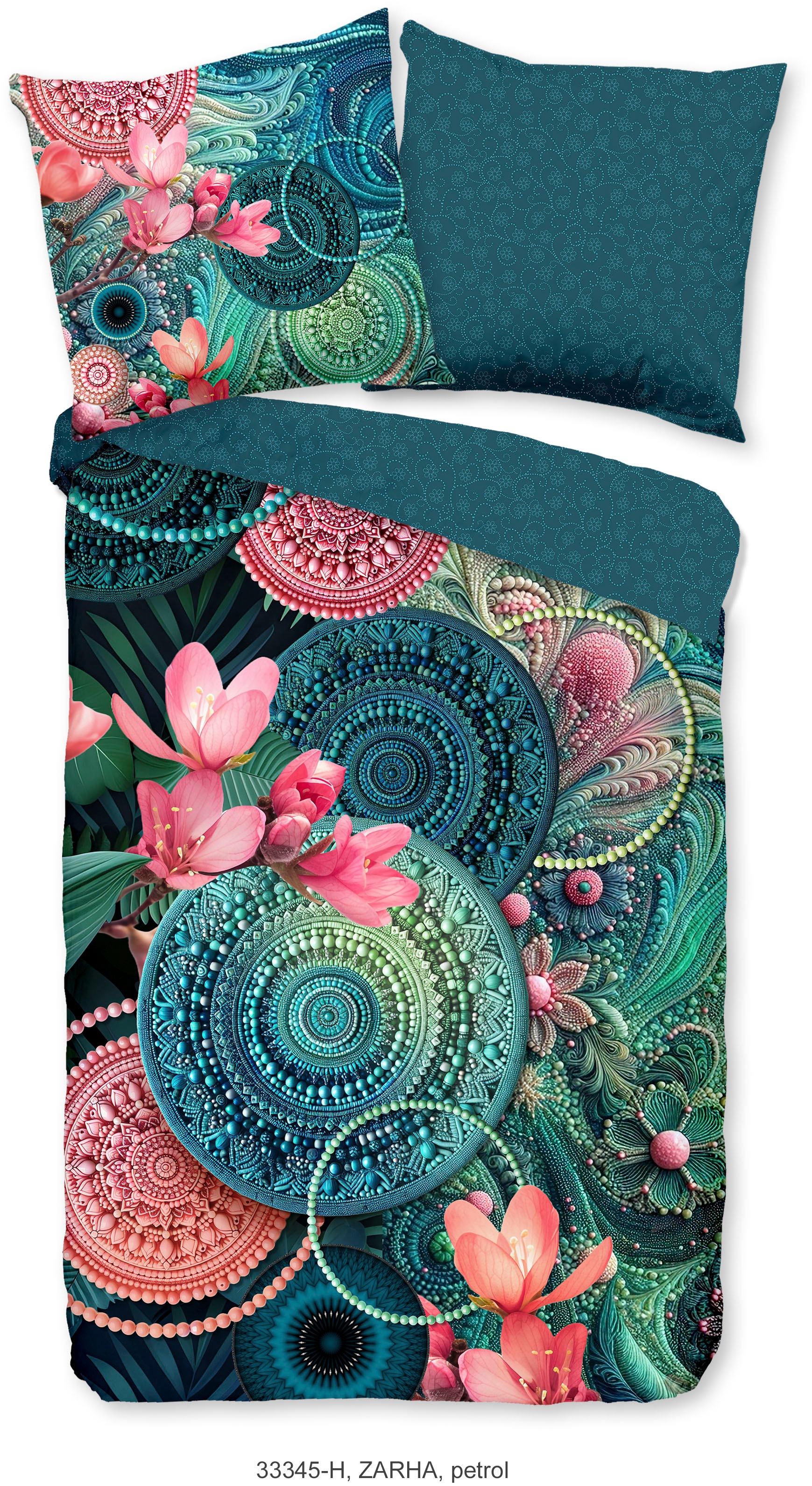 hip Wendebettwäsche "Zahra" 3 Stk. Satin, Reißverschluss, Wendeoptik, Manda günstig online kaufen