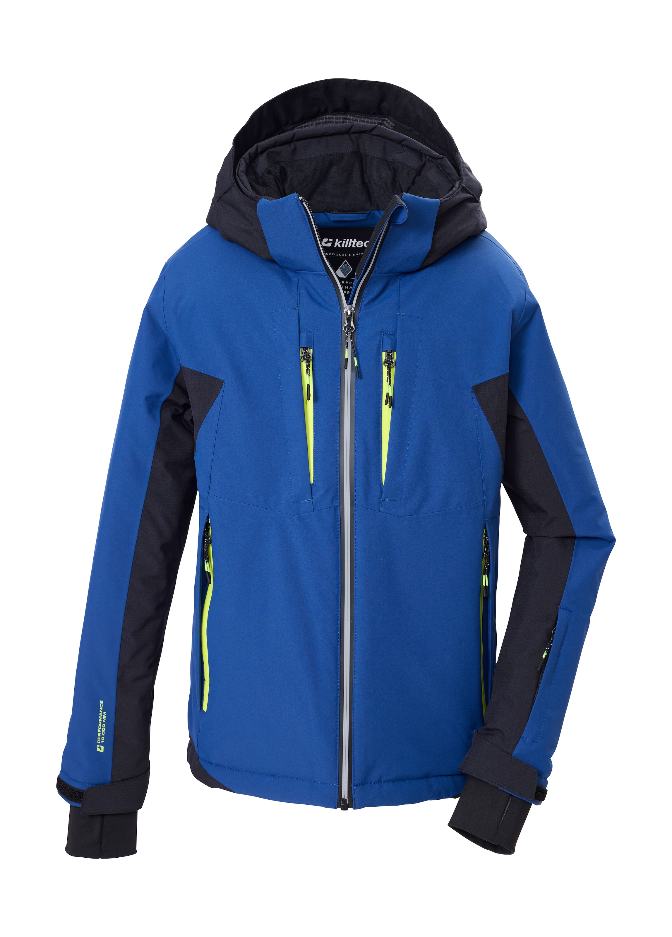 Killtec "KSW 212 BYS SKI JCKT" Wasserdichte Skijacke, abnehmbare Kapuze, viele Taschen