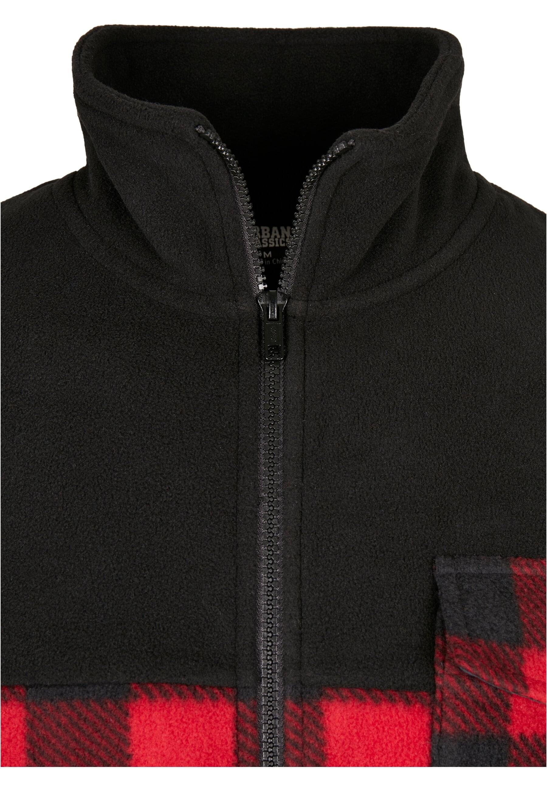 URBAN CLASSICS Winterjacke »Urban Classics Herren Patterned Polar Fleece Track Jacket«, (1 St.), mit Kapuze