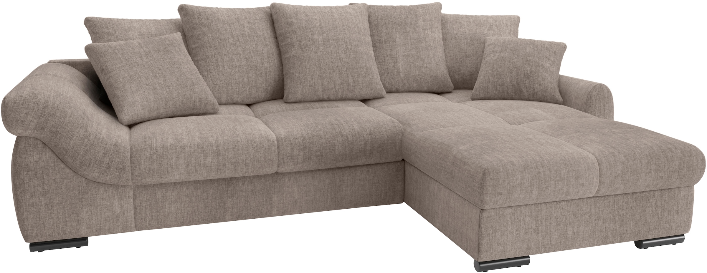 Mr. Couch Ecksofa "Livorno L-Form", inkl. Hochschläfer-Bettauszug, XL-Bettk günstig online kaufen
