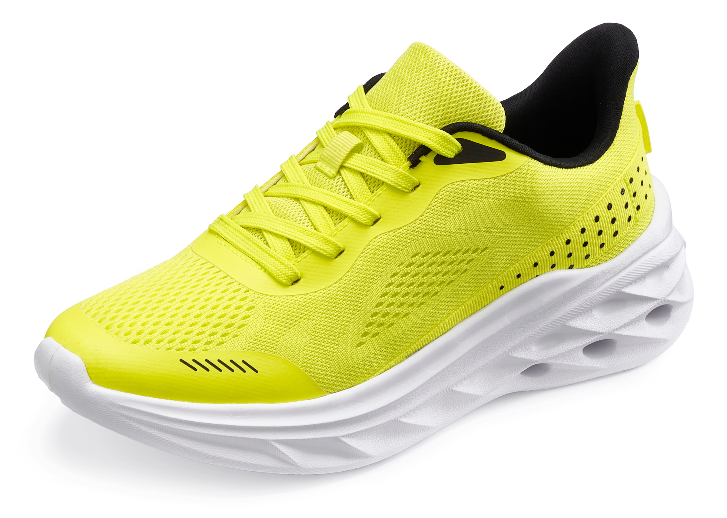 John Devin Sneaker »Schnürschuh, Freizeitschuhe, Schnürhalbschuhe, Halbschuh, Turnschuh«  NEU im sportiven Look aus luftigem Mesh-Material VEGAN