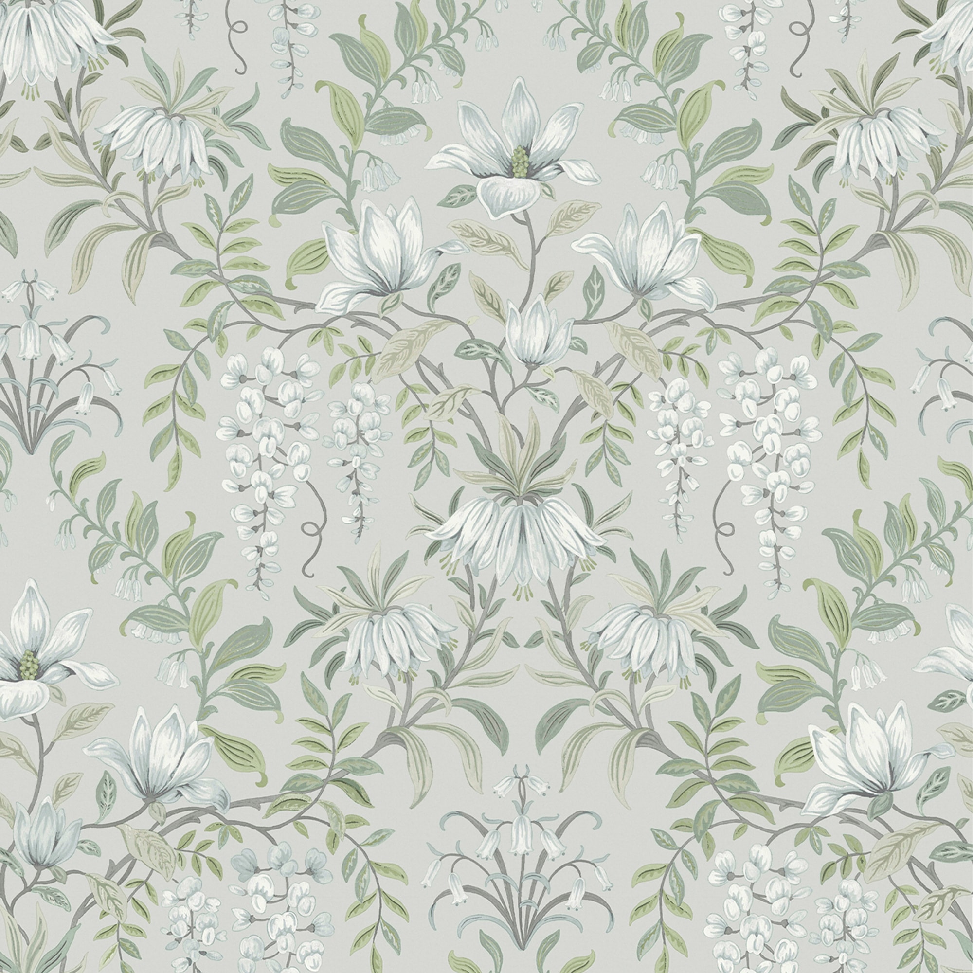 LAURA ASHLEY Vliestapete "Parterre" gemustert FSC zertifiziert, mit lebhaftem Druck, 10 Meter Länge