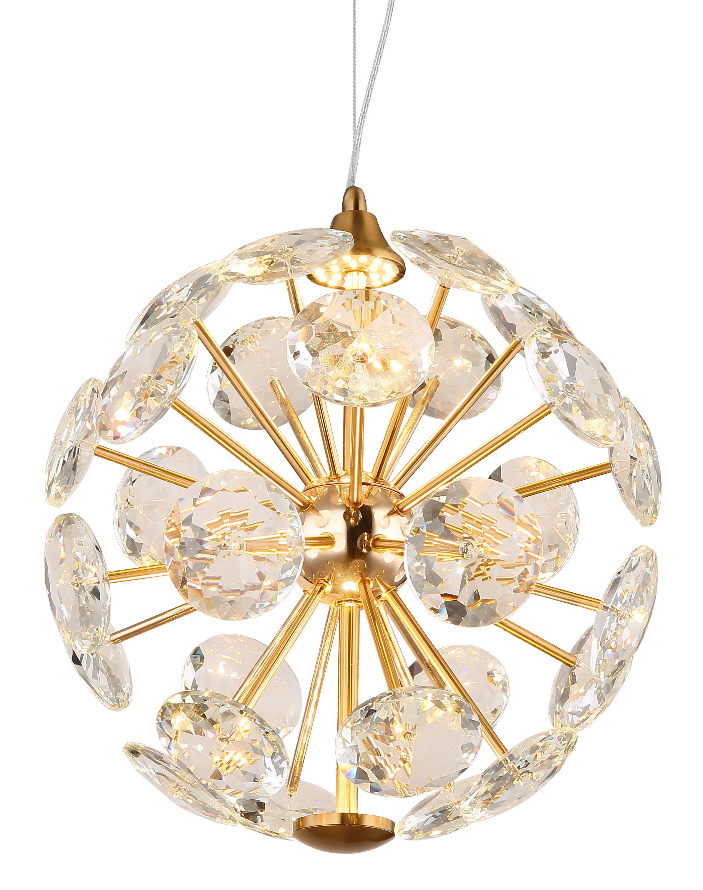 GLOBO LIGHTING LED Pendelleuchte »VIRINA«, Leuchtmittel LED-Modul | LED fest integriert, Hängelampe/Hängeleuchte/Wohnzimmer/Esstisch/elegant