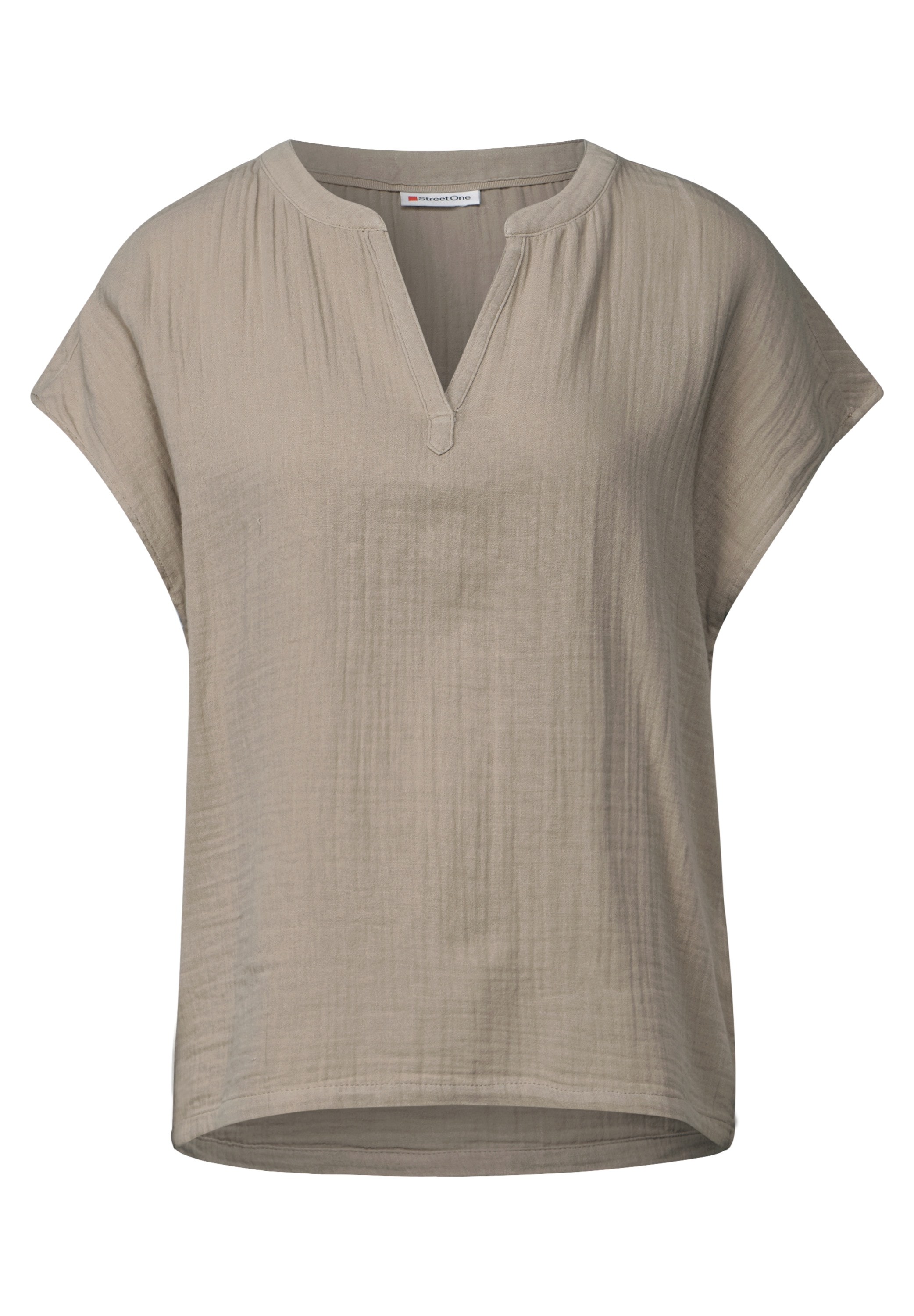 STREET ONE Hemdbluse, aus reiner Baumwolle