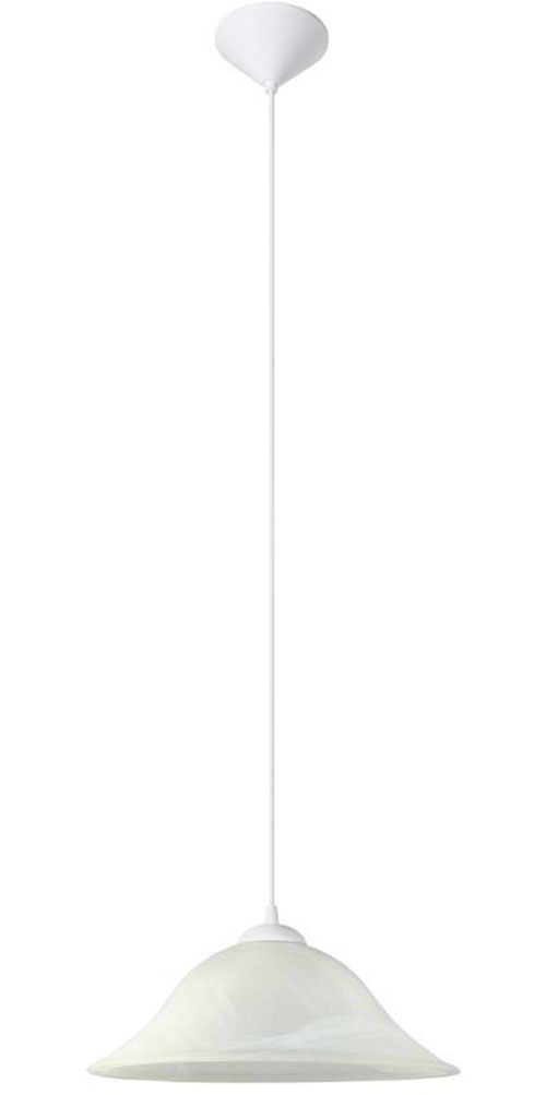 EGLO Pendelleuchte »ALBANY«, 1 flammig, Leuchtmittel E27 | ohne Leuchtmittel, weiß / Ø35 x H110 cm / exk. 1 x E27 (je max. 60W) / Esstisch / Küche