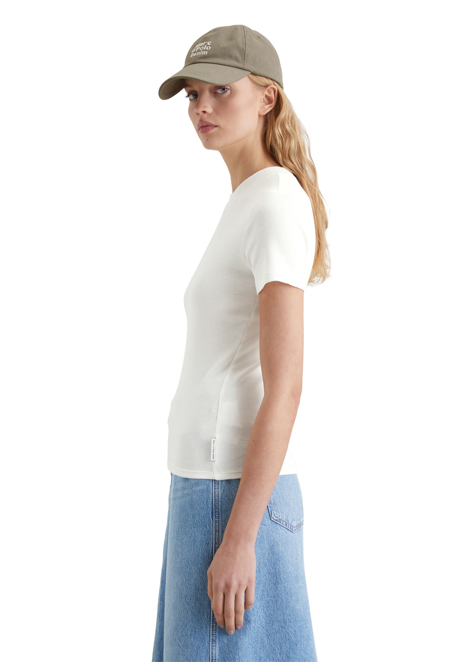 Marc O'Polo DENIM T-Shirt »aus Rippjersey«