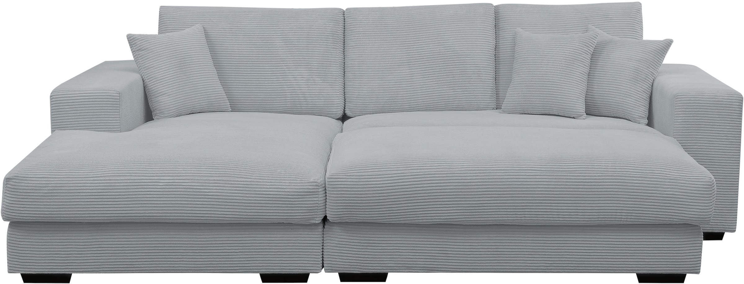 WERK2 Polstergarnitur "Eden L-Form + Hocker. Mega Couch Breite 286cm, Cord" günstig online kaufen